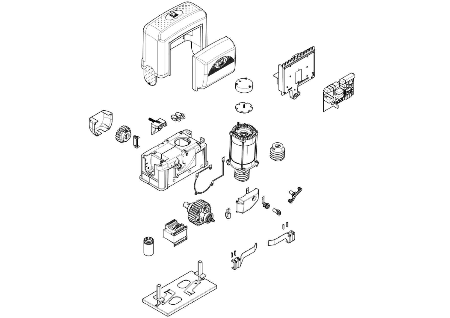 Serviceteile, Schema zum Fahren CAME Came BK1200P