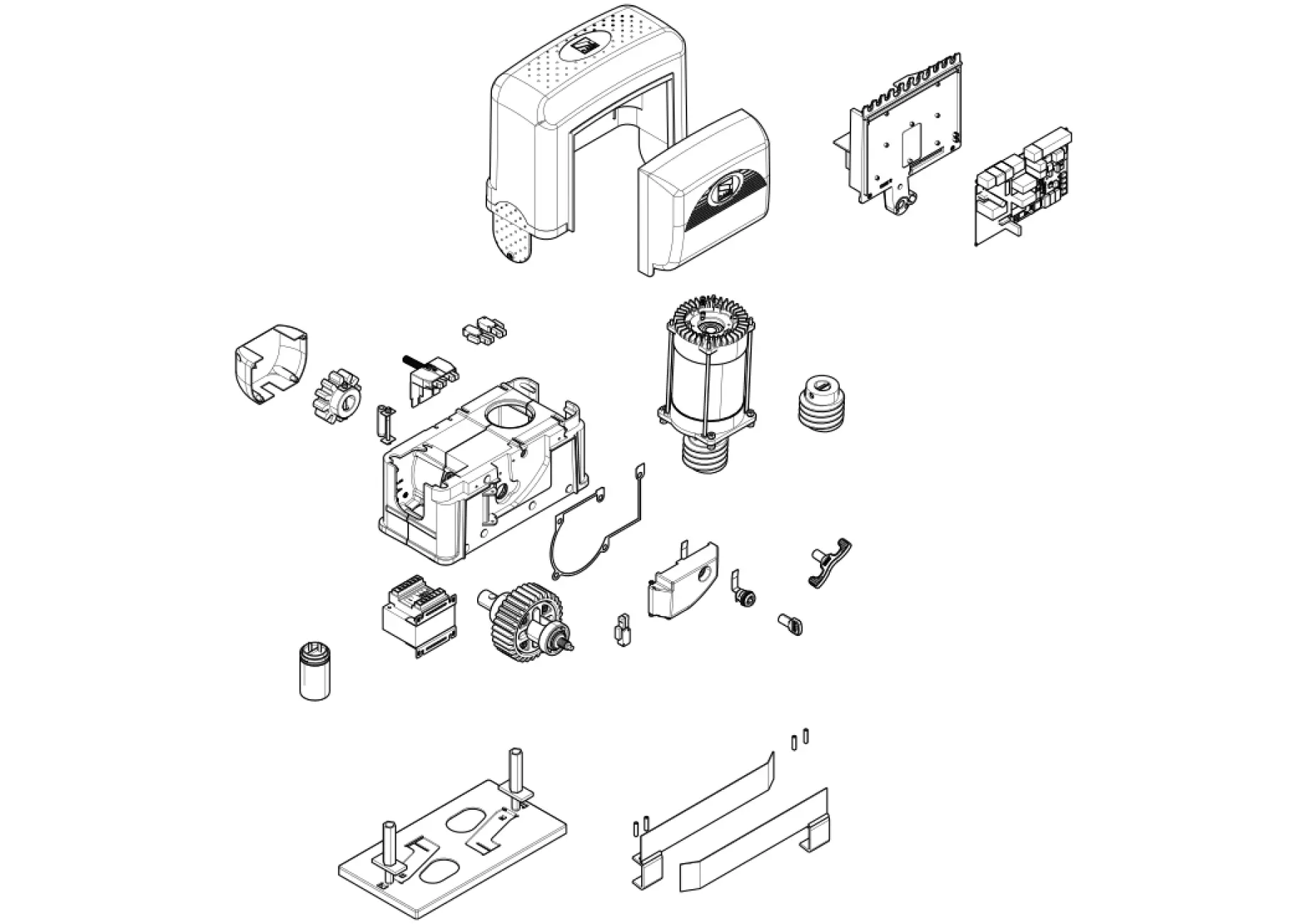 Serviceteile, Schema zum Fahren CAME Came BK2200