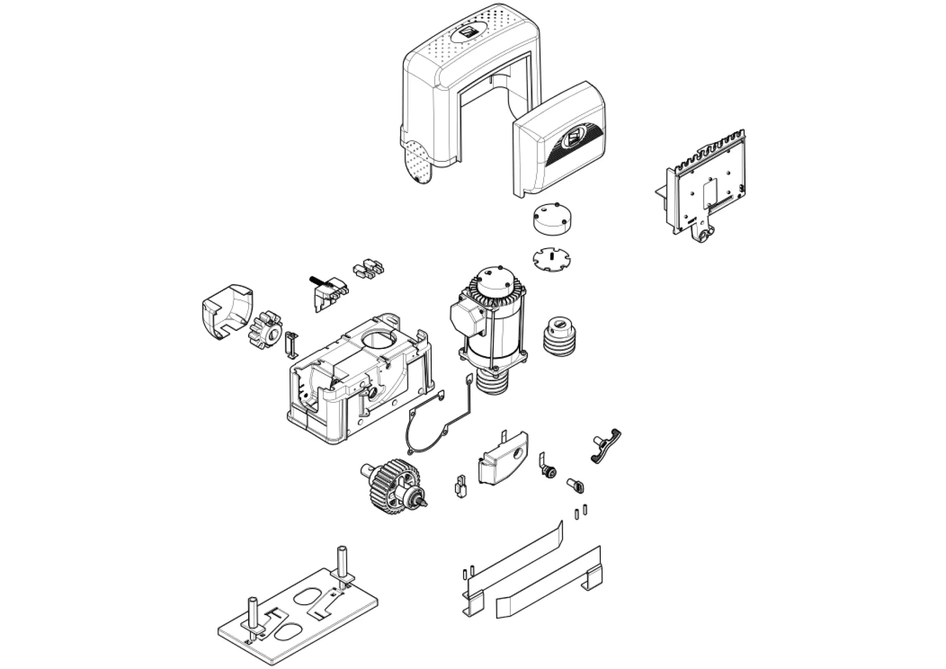 Serviceteile, Schema zum Fahren CAME Came BK2200T