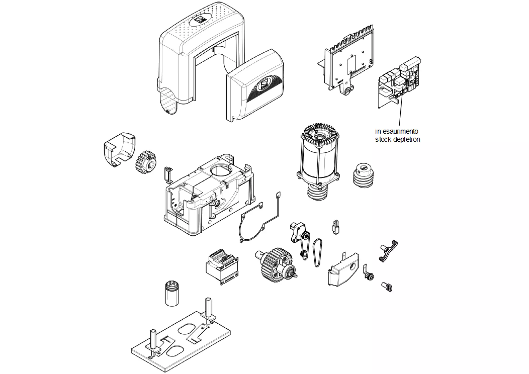 Serviceteile, Schema zum Fahren CAME Came BKE1200