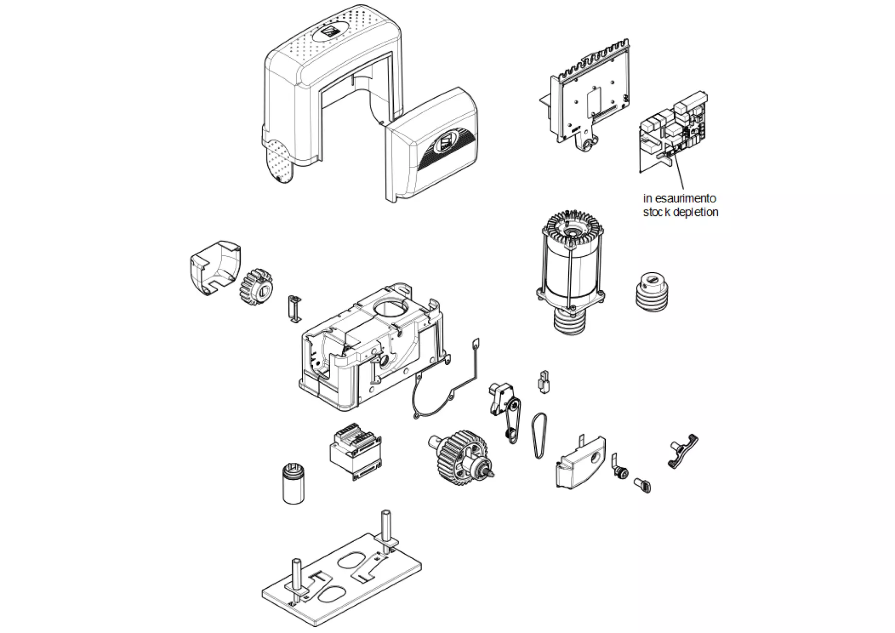 Serviceteile, Schema zum Fahren CAME Came BKE1800