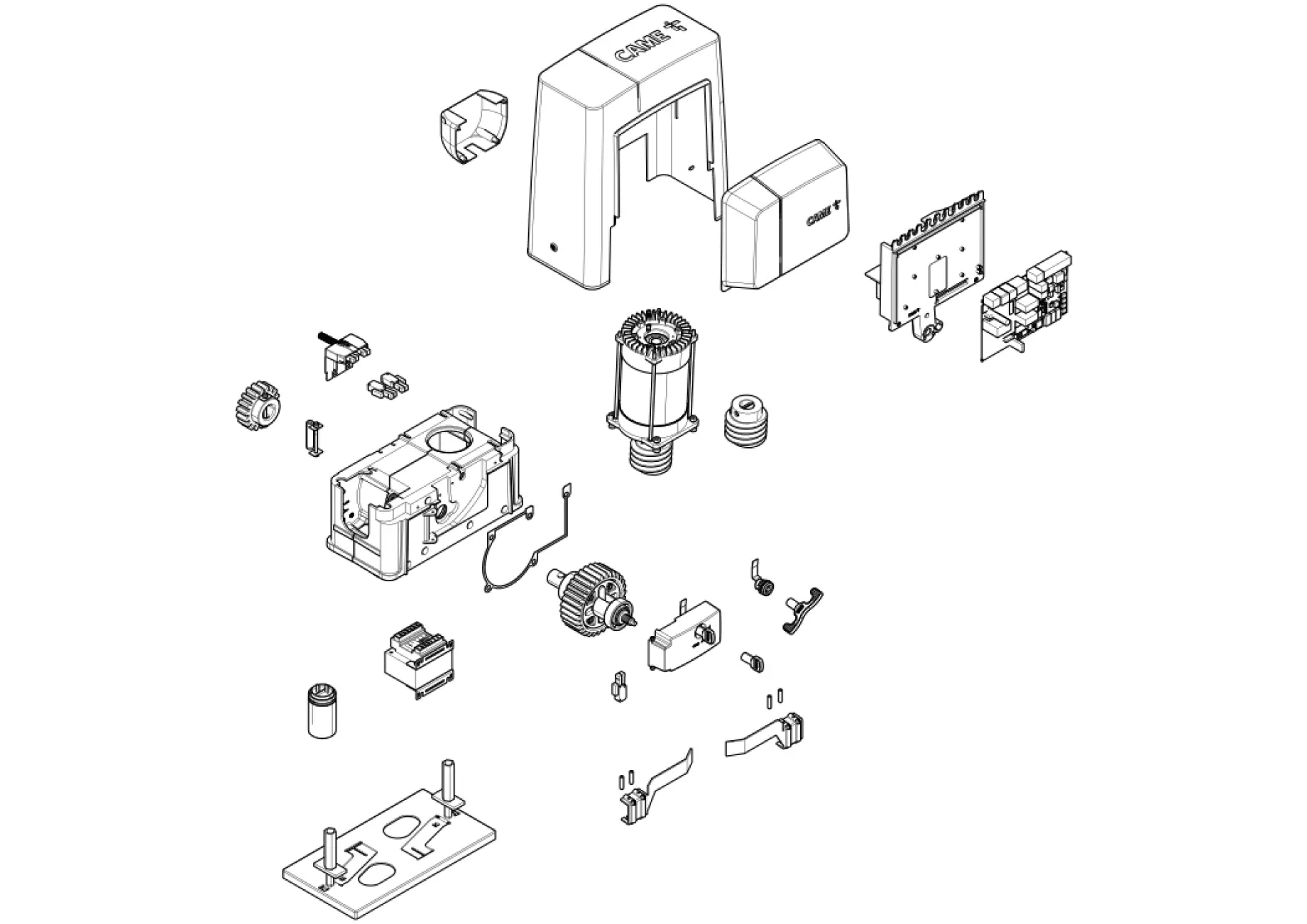 Serviceteile, Schema zum Fahren CAME Came BKS12AGS