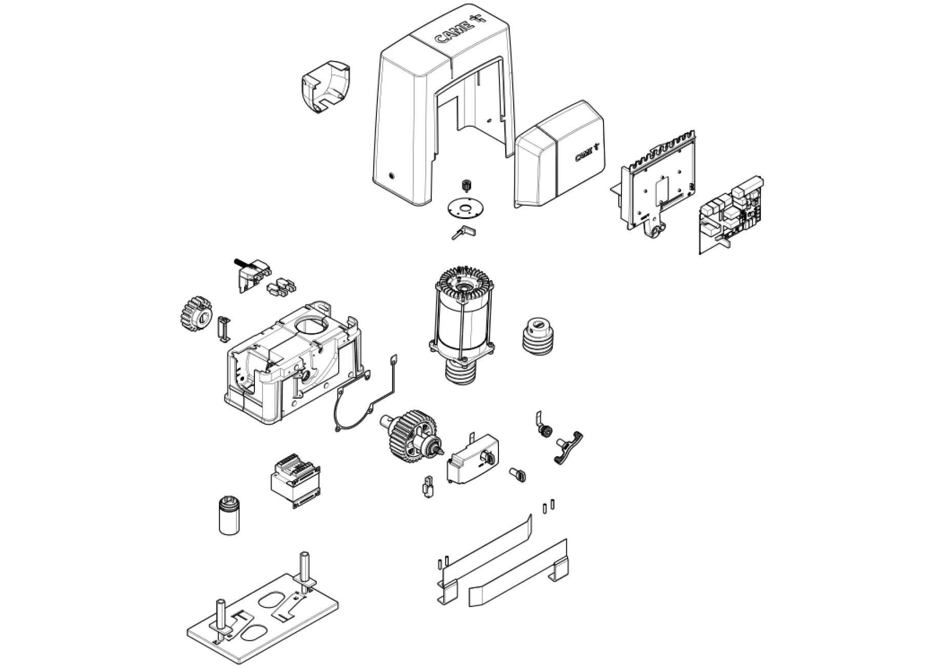 Serviceteile, Schema zum Fahren CAME Came BKS22AGE