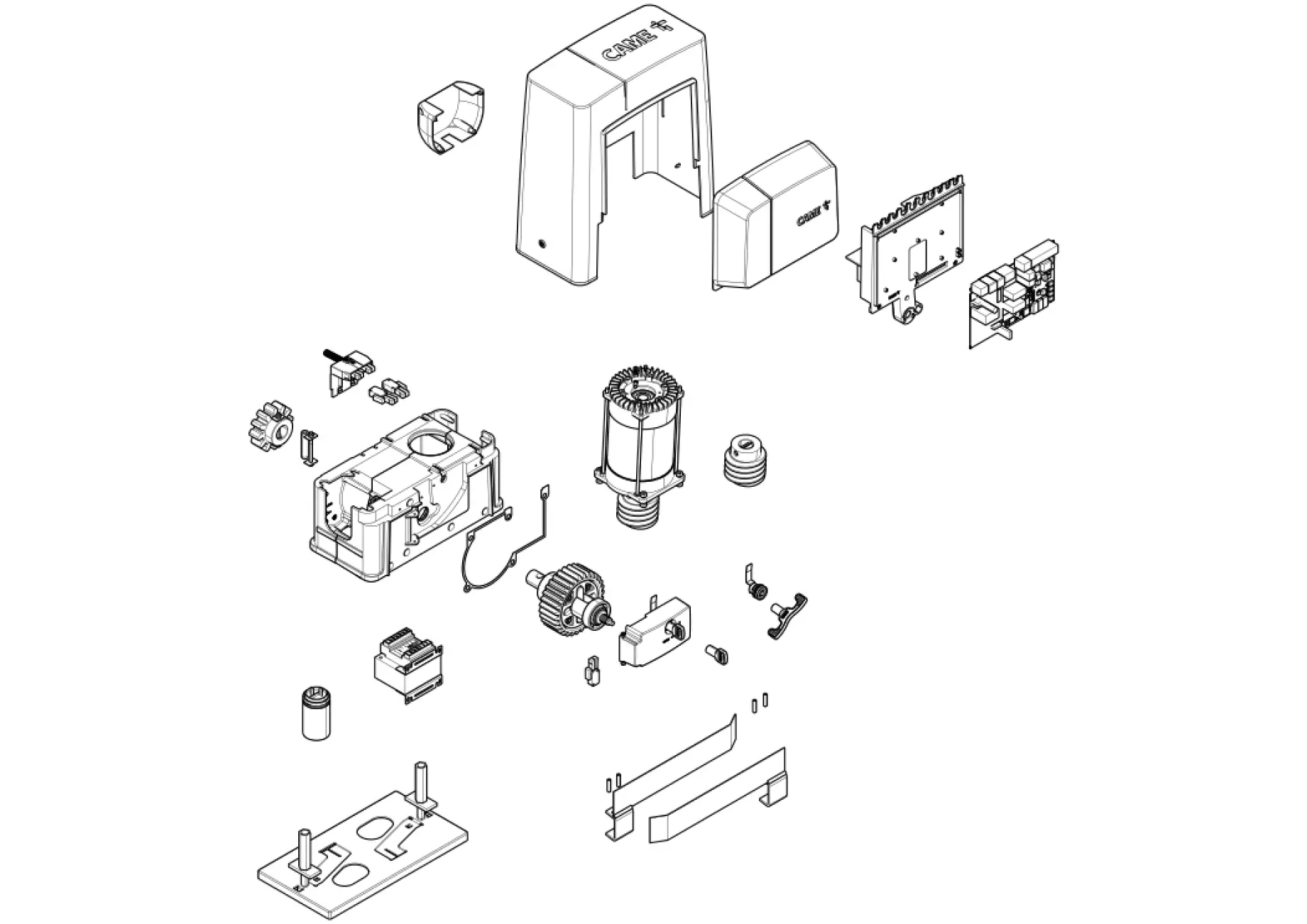 Serviceteile, Schema zum Fahren CAME Came BKS22AGS