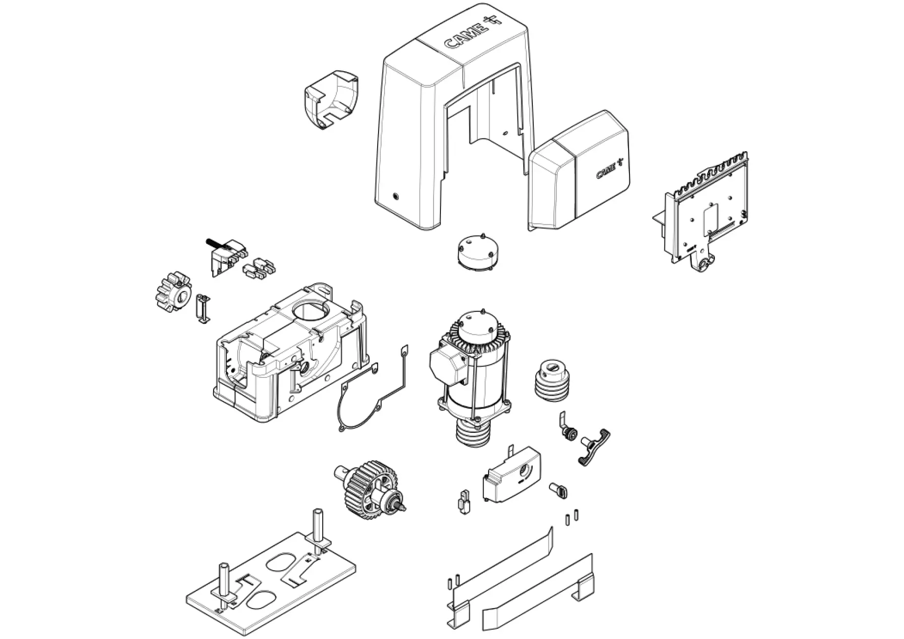 Serviceteile, Schema zum Fahren CAME Came BKS22TGS