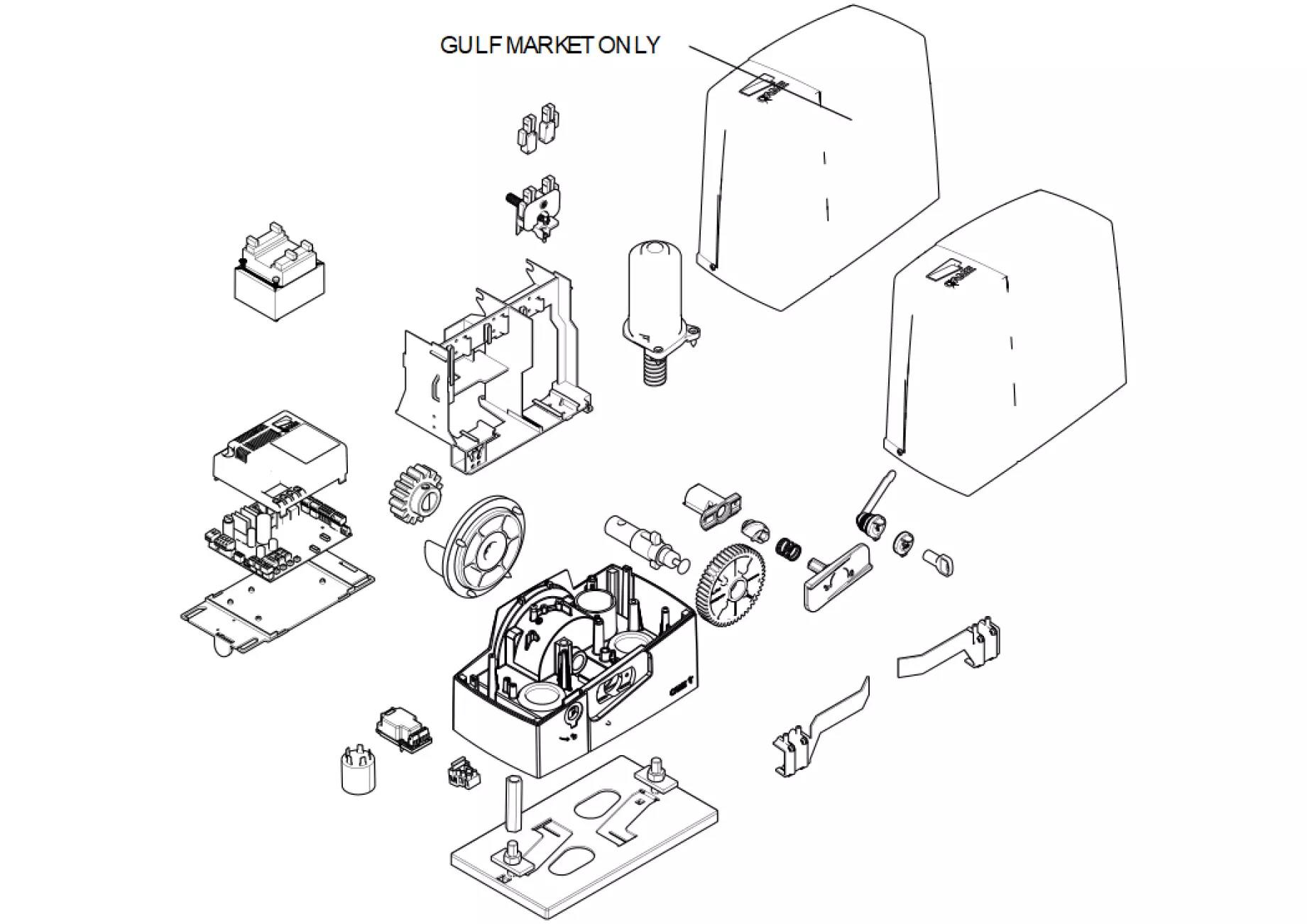 Serviceteile, Schema zum Fahren CAME Came BXV06AGS BXV06ALS BXV06AGM