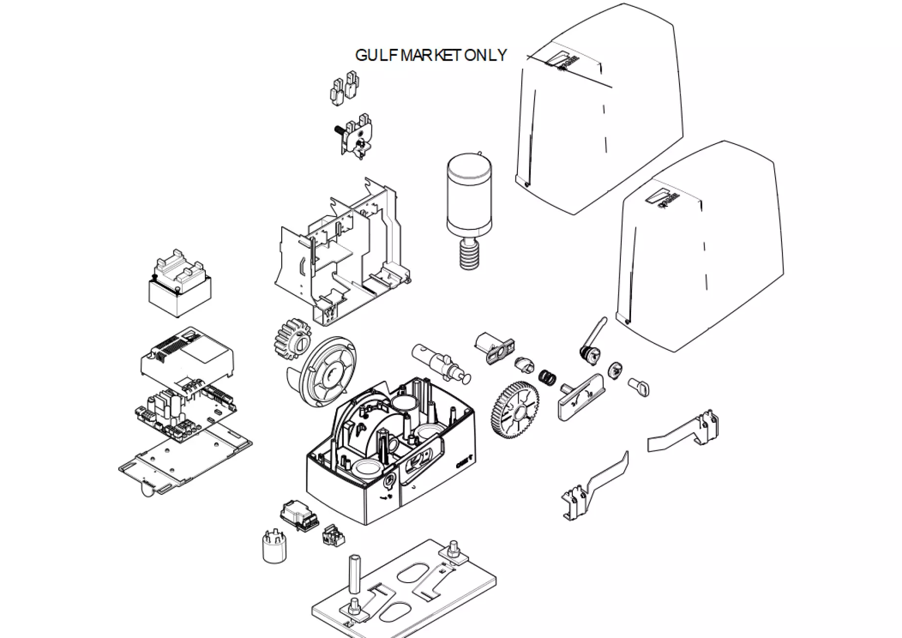 Serviceteile, Schema zum Fahren CAME Came BXV10AGS BXV10ALS BXV10AGM
