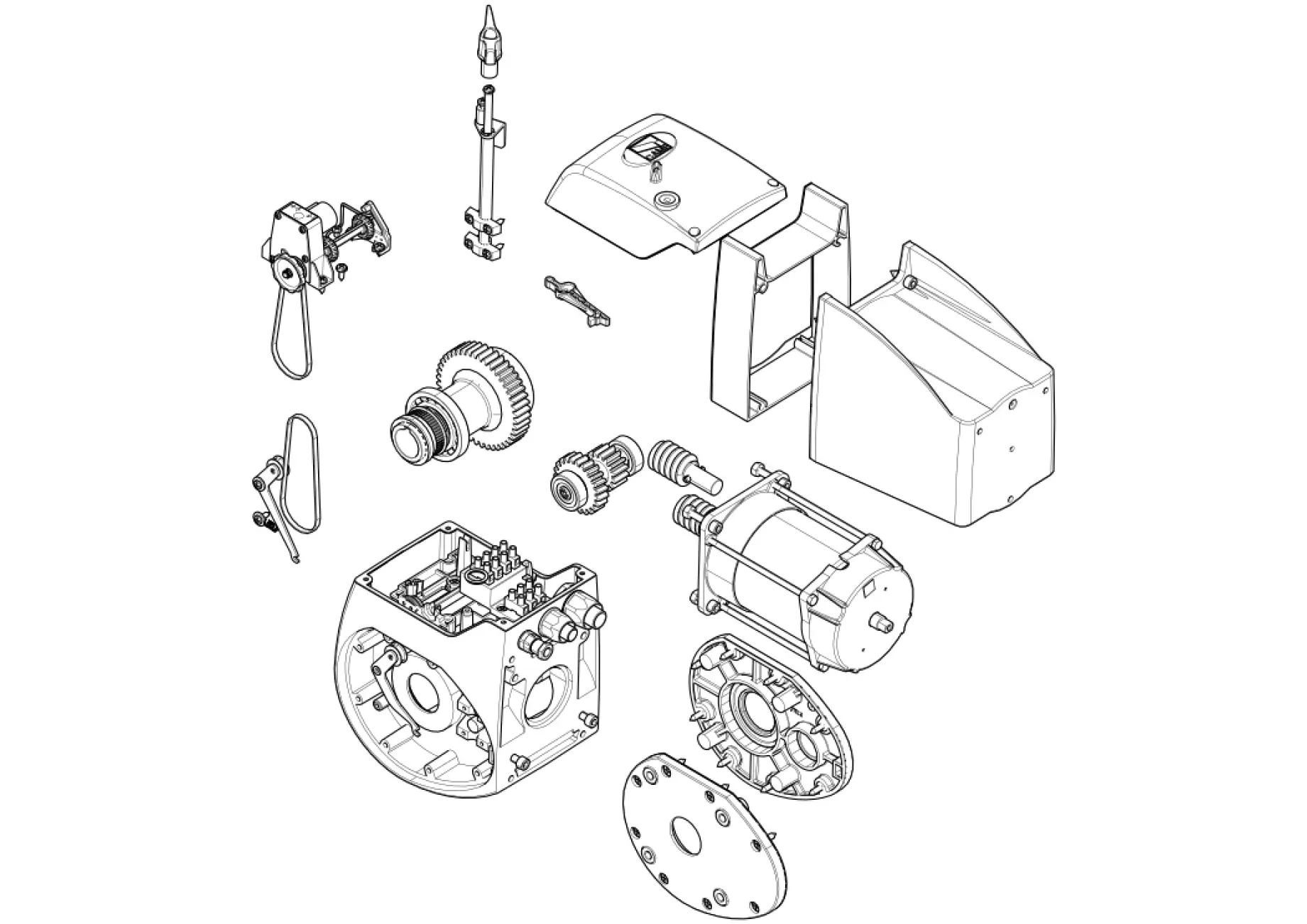 Serviceteile, Schema zum Fahren CAME Came C-BXEK