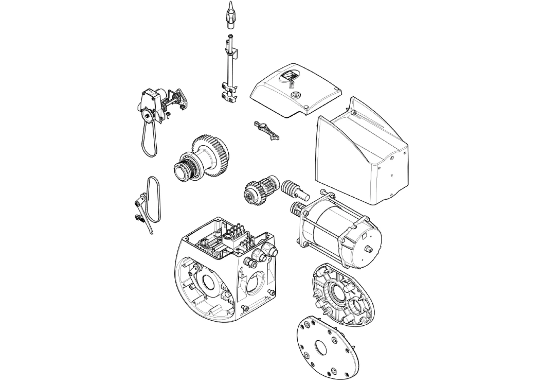 Serviceteile, Schema zum Fahren CAME Came C-BXET