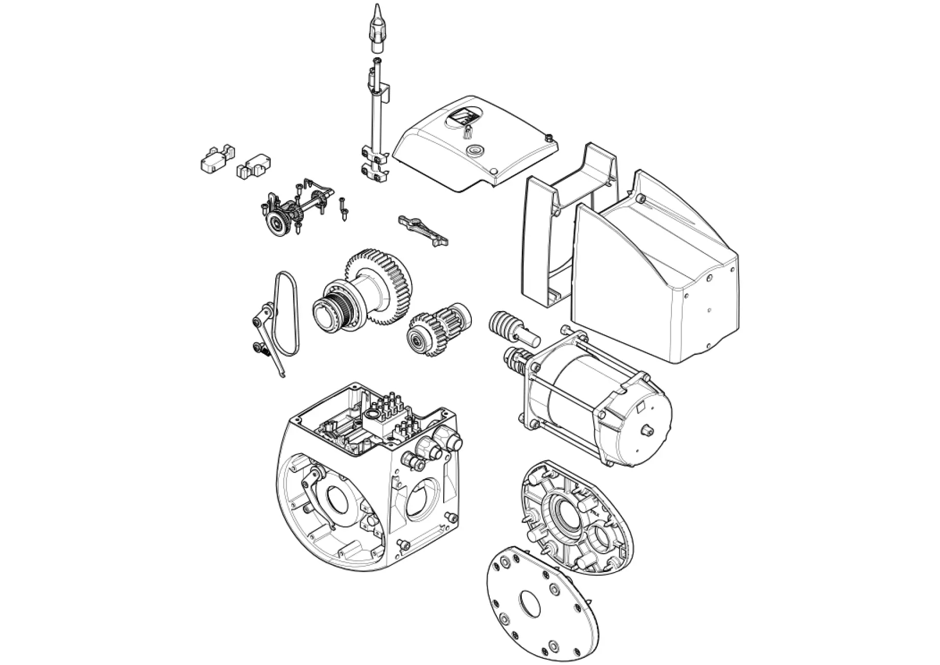Serviceteile, Schema zum Fahren CAME Came C-BXK