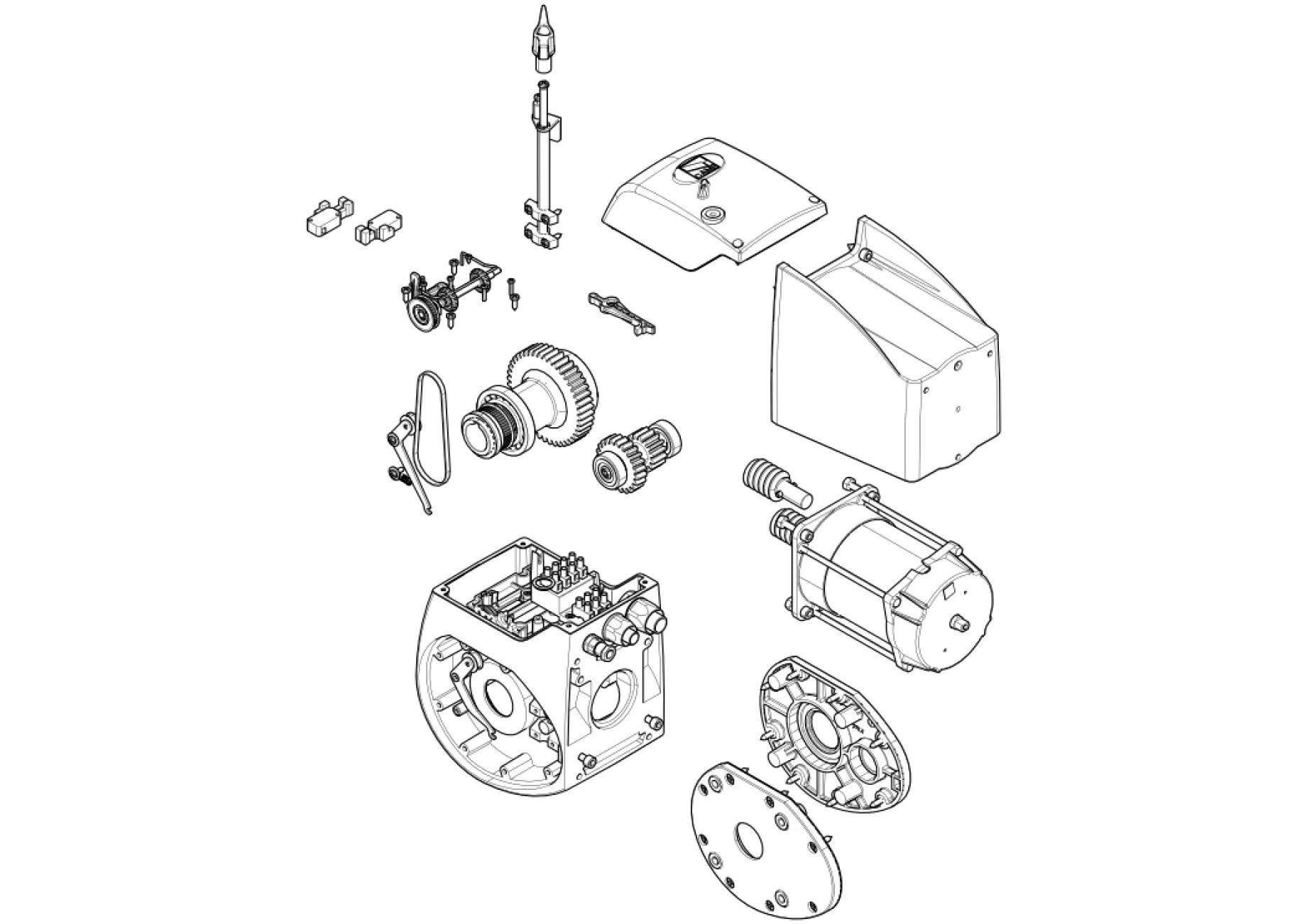 Serviceteile, Schema zum Fahren CAME Came C-BXT