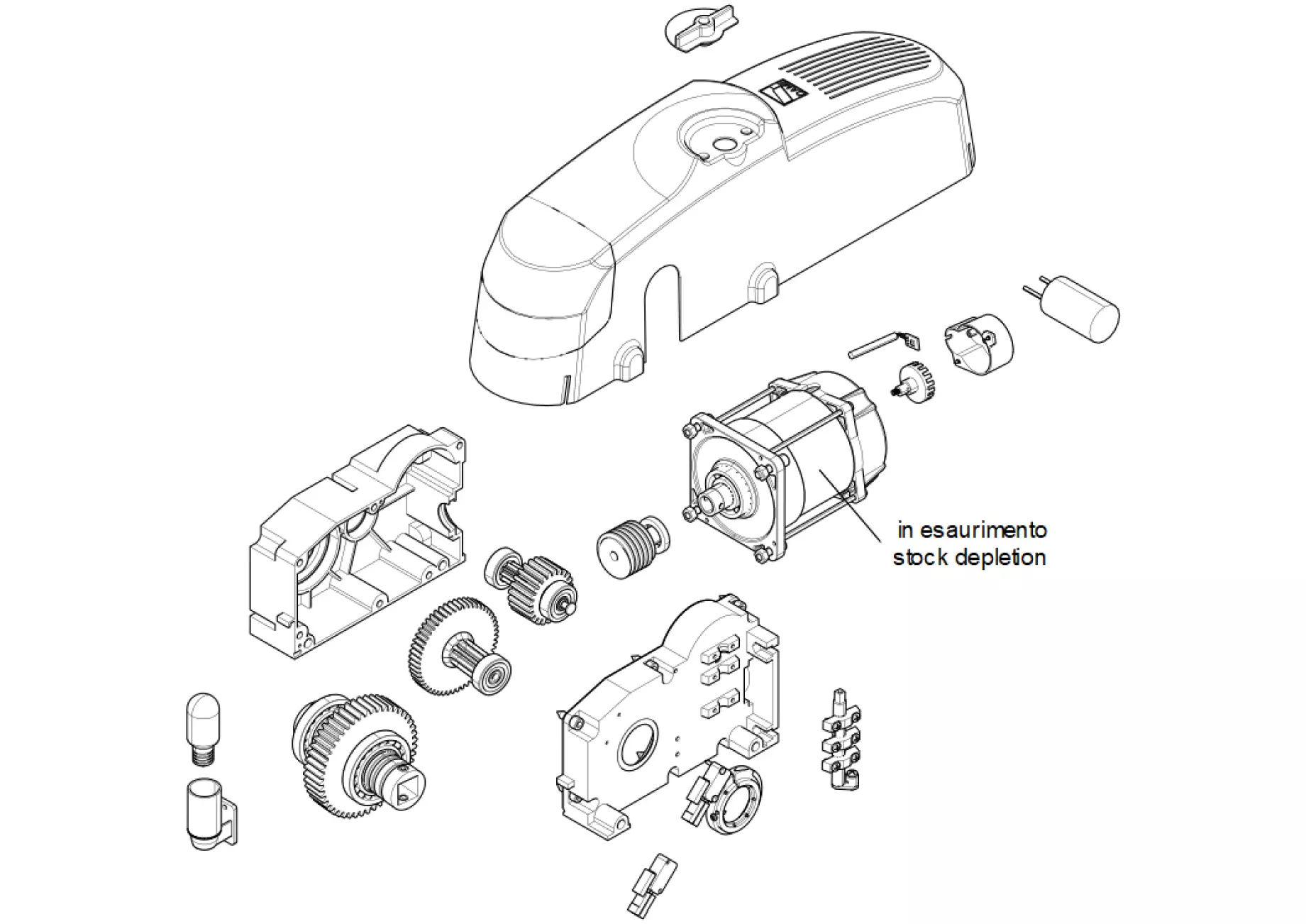 Serviceteile, Schema zum Fahren CAME Came Emega E300