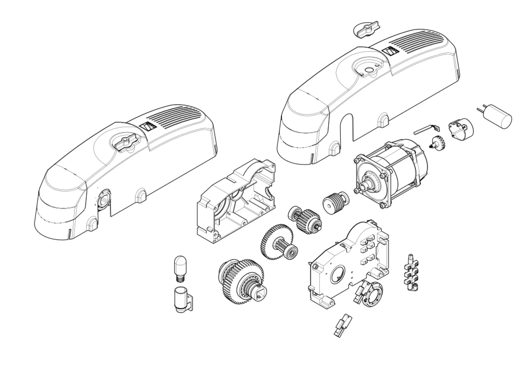 Serviceteile, Schema zum Fahren CAME Came Emega E306
