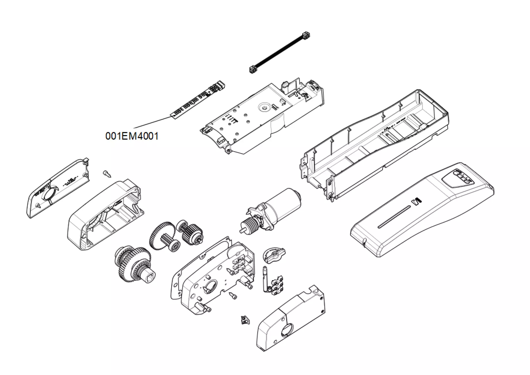 Serviceteile, Schema zum Fahren CAME Came Emega40 EM4024
