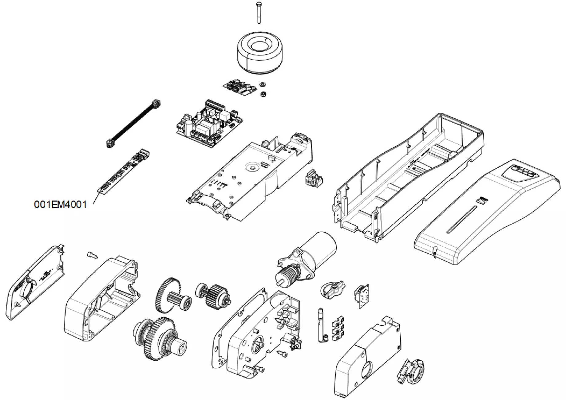 Serviceteile, Schema zum Fahren CAME Came Emega40 EM4024CB