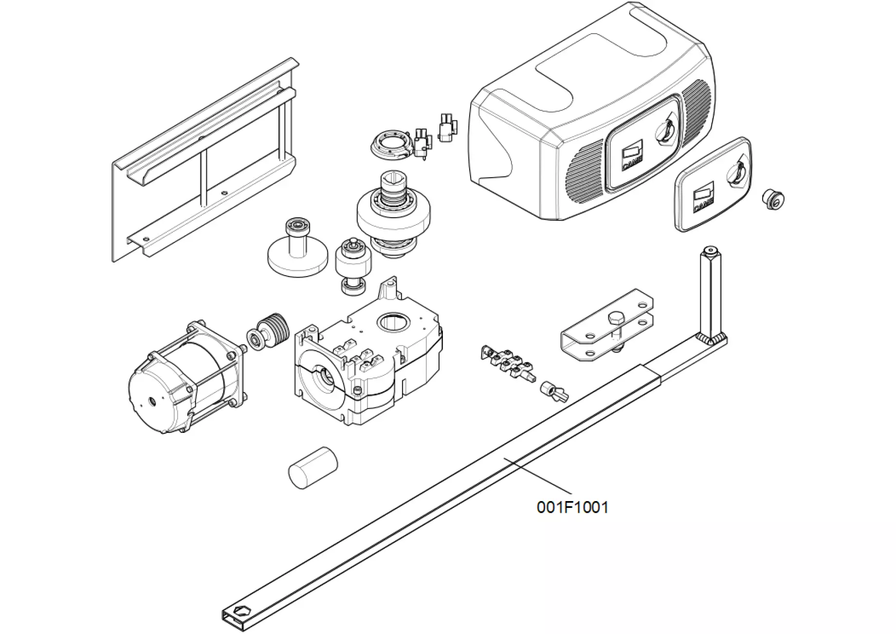 Serviceteile, Schema zum Fahren CAME Came F3000