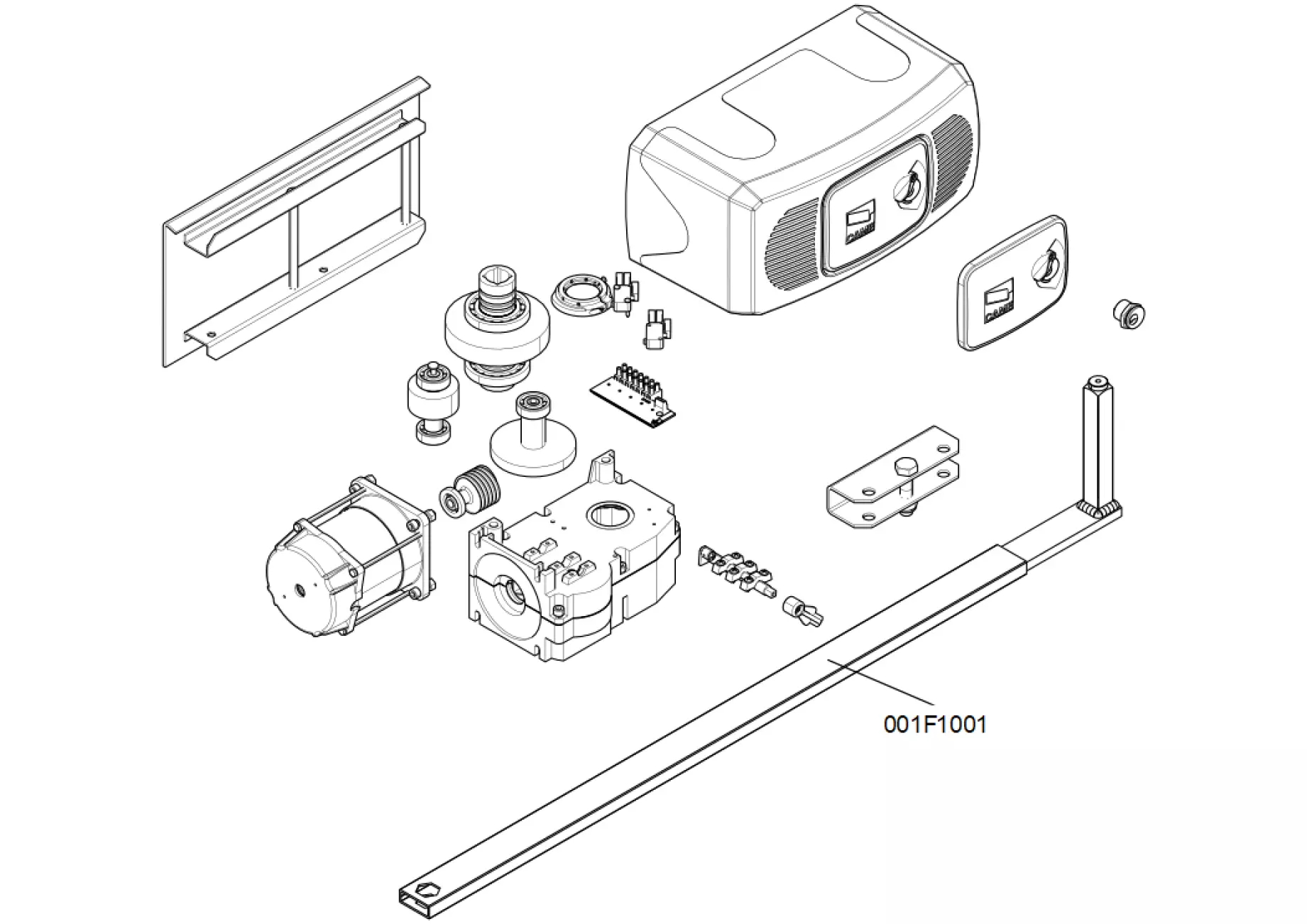 Serviceteile, Schema zum Fahren CAME Came F3024