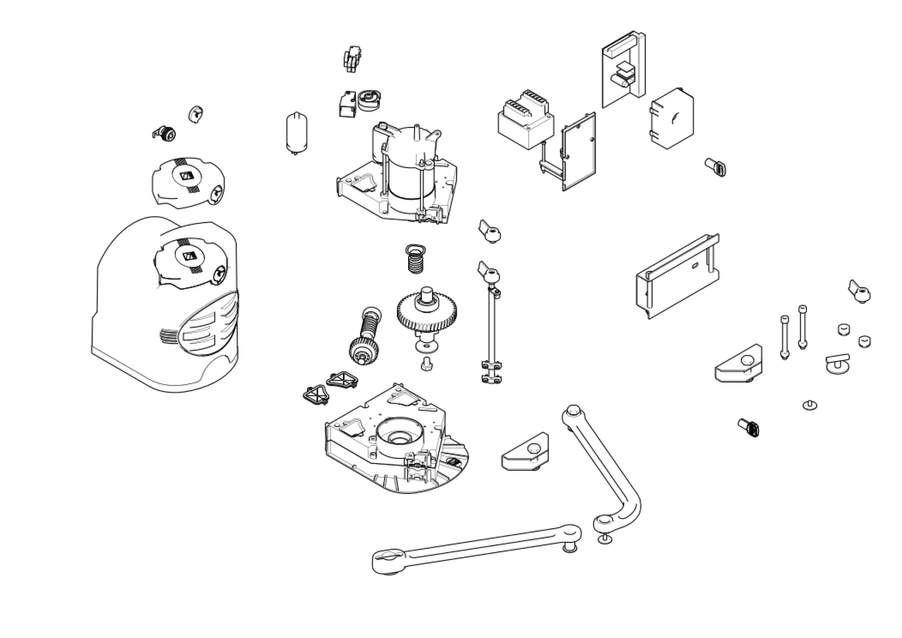 Serviceteile, Schema zum Fahren CAME Came Fast F7000
