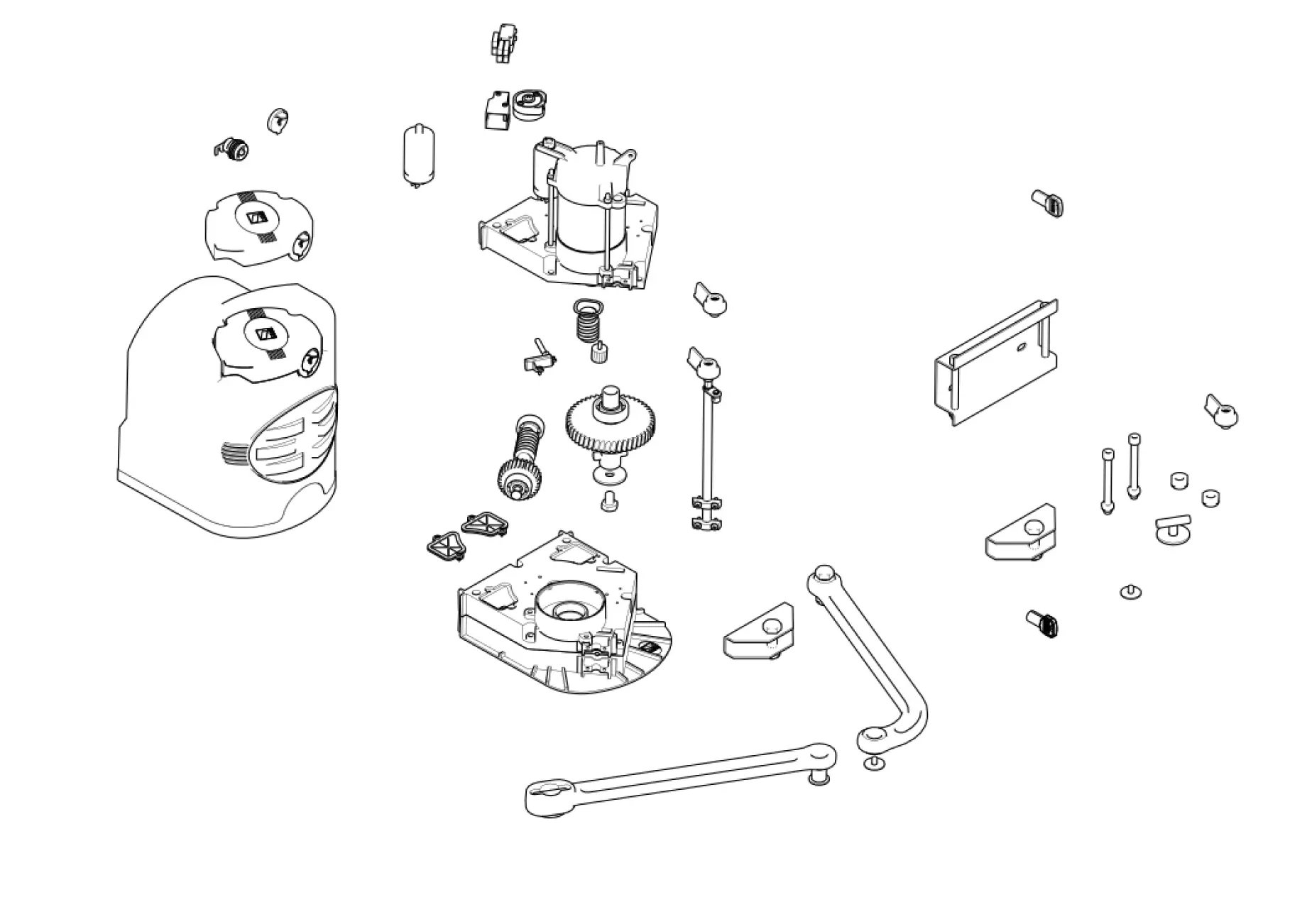 Serviceteile, Schema zum Fahren CAME Came Fast F7001E
