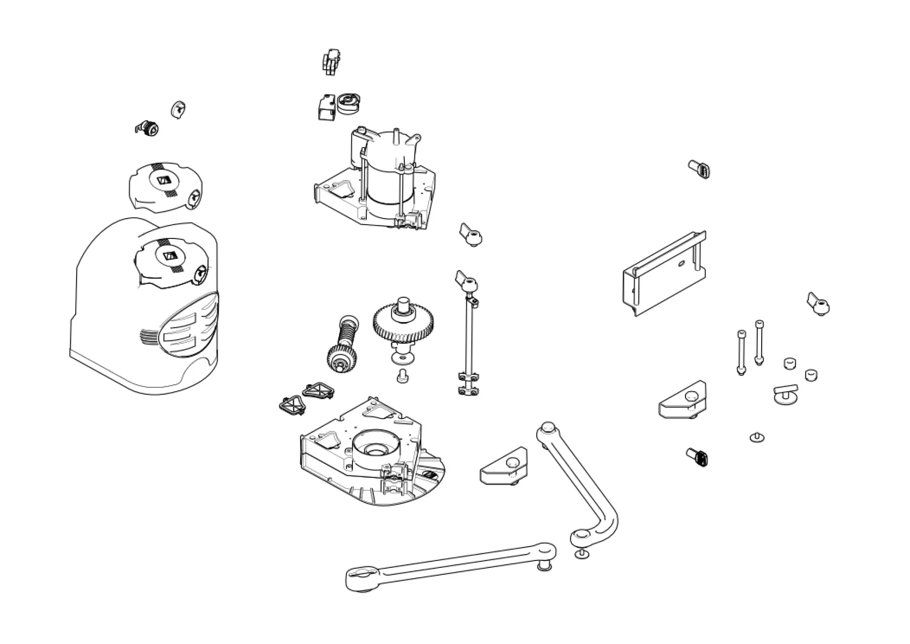 Serviceteile, Schema zum Fahren CAME Came Fast F7024