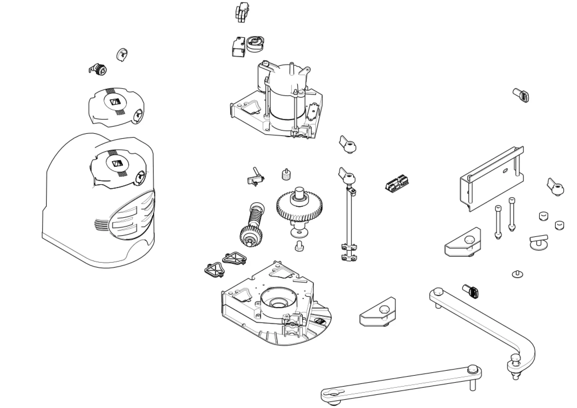 Serviceteile, Schema zum Fahren CAME Came Fast F7024E