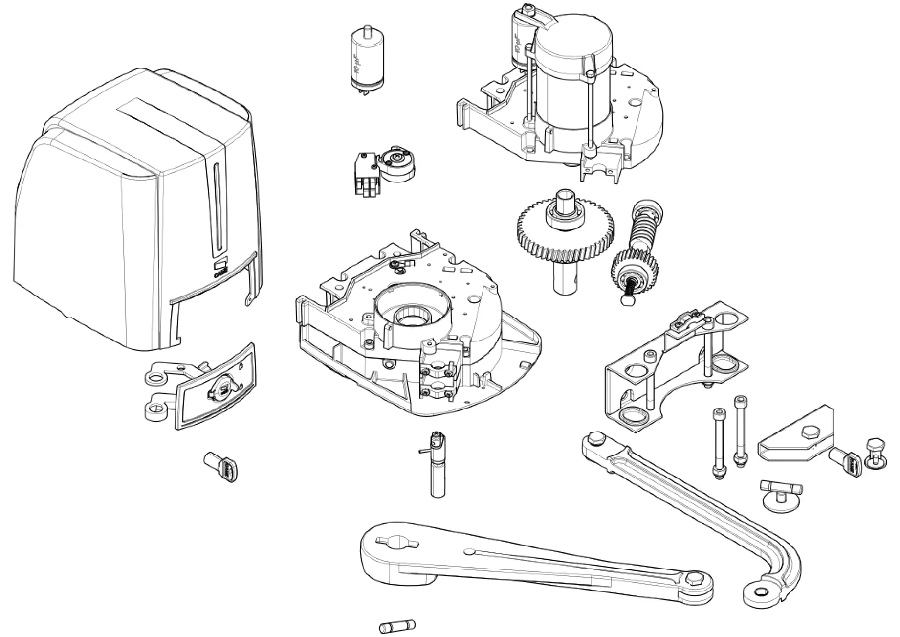 Serviceteile, Schema zum Fahren CAME Came Fast70 FA70230