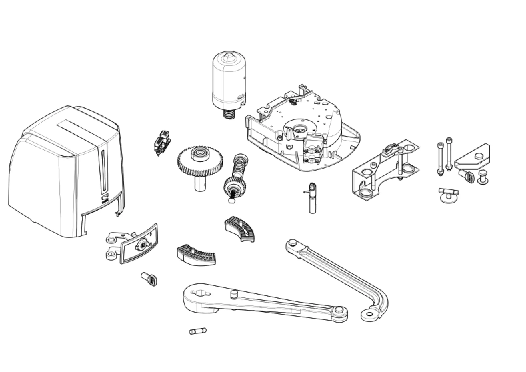 Serviceteile, Schema zum Fahren CAME Came Fast70 FA7024