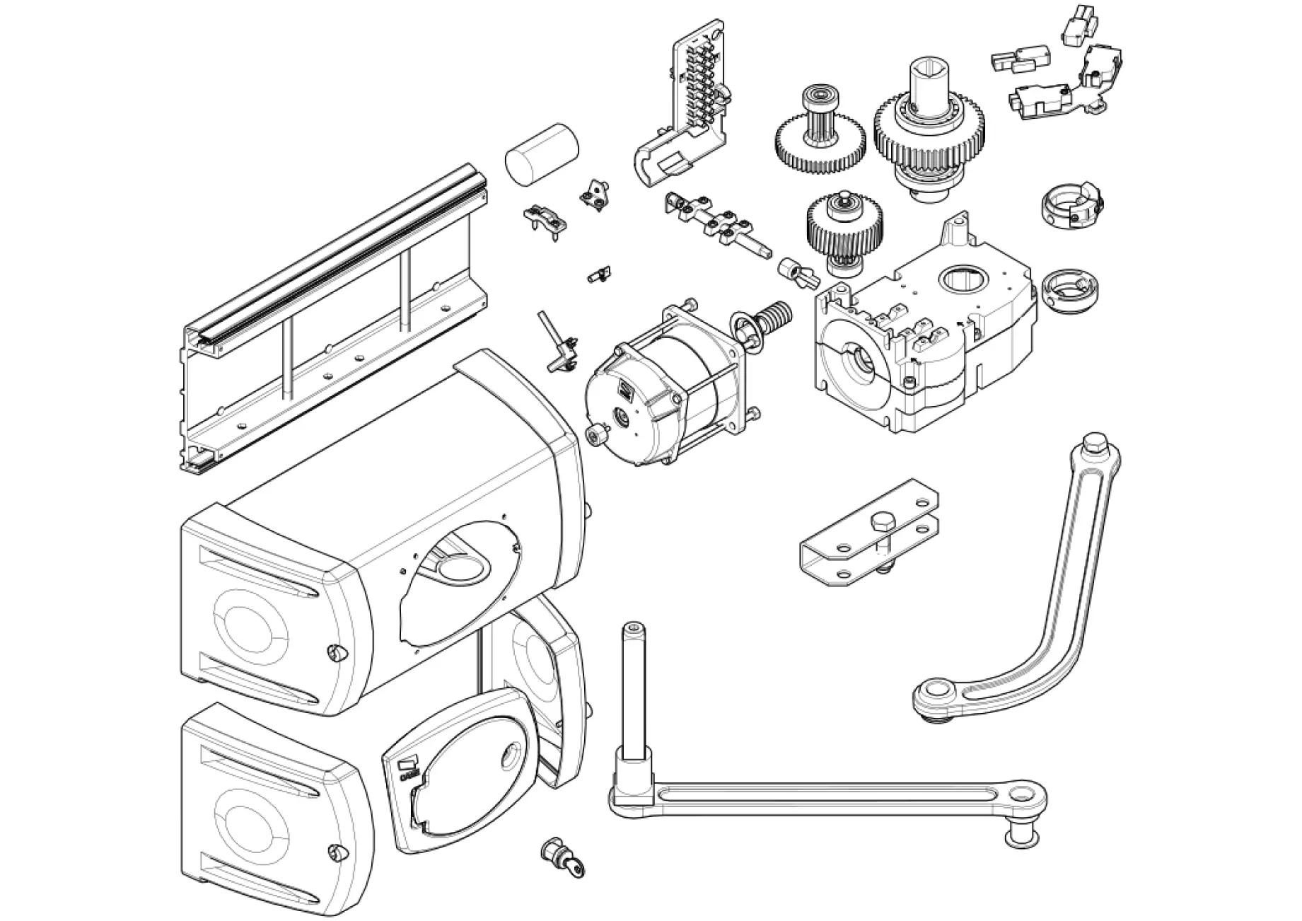 Serviceteile, Schema zum Fahren CAME Came Ferni FE40230