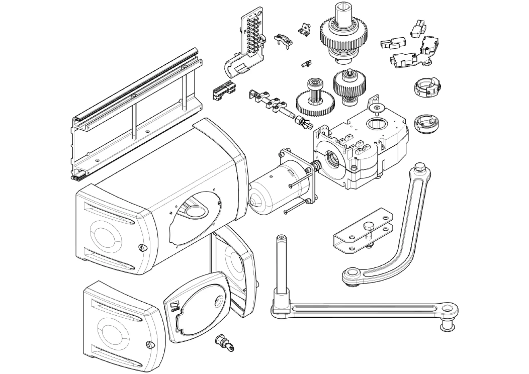 Serviceteile, Schema zum Fahren CAME Came Ferni FE4024