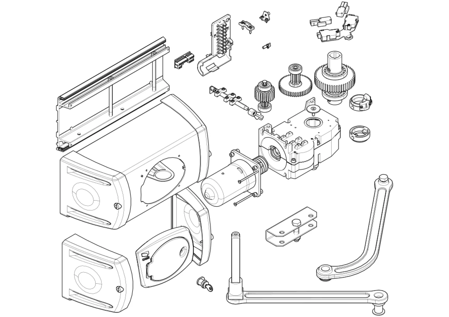 Serviceteile, Schema zum Fahren CAME Came Ferni FE4024V