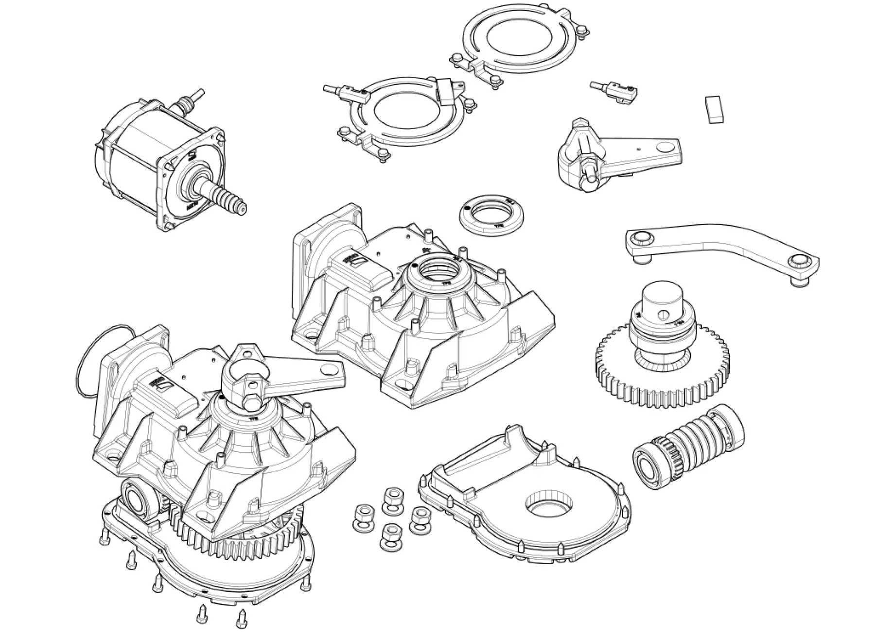 Serviceteile, Schema zum Fahren CAME Came Frog-A24