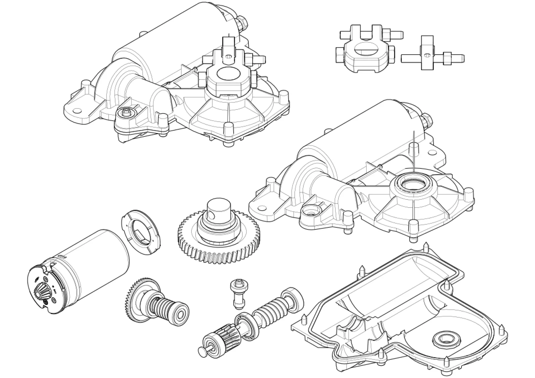Serviceteile, Schema zum Fahren CAME Came Frog J