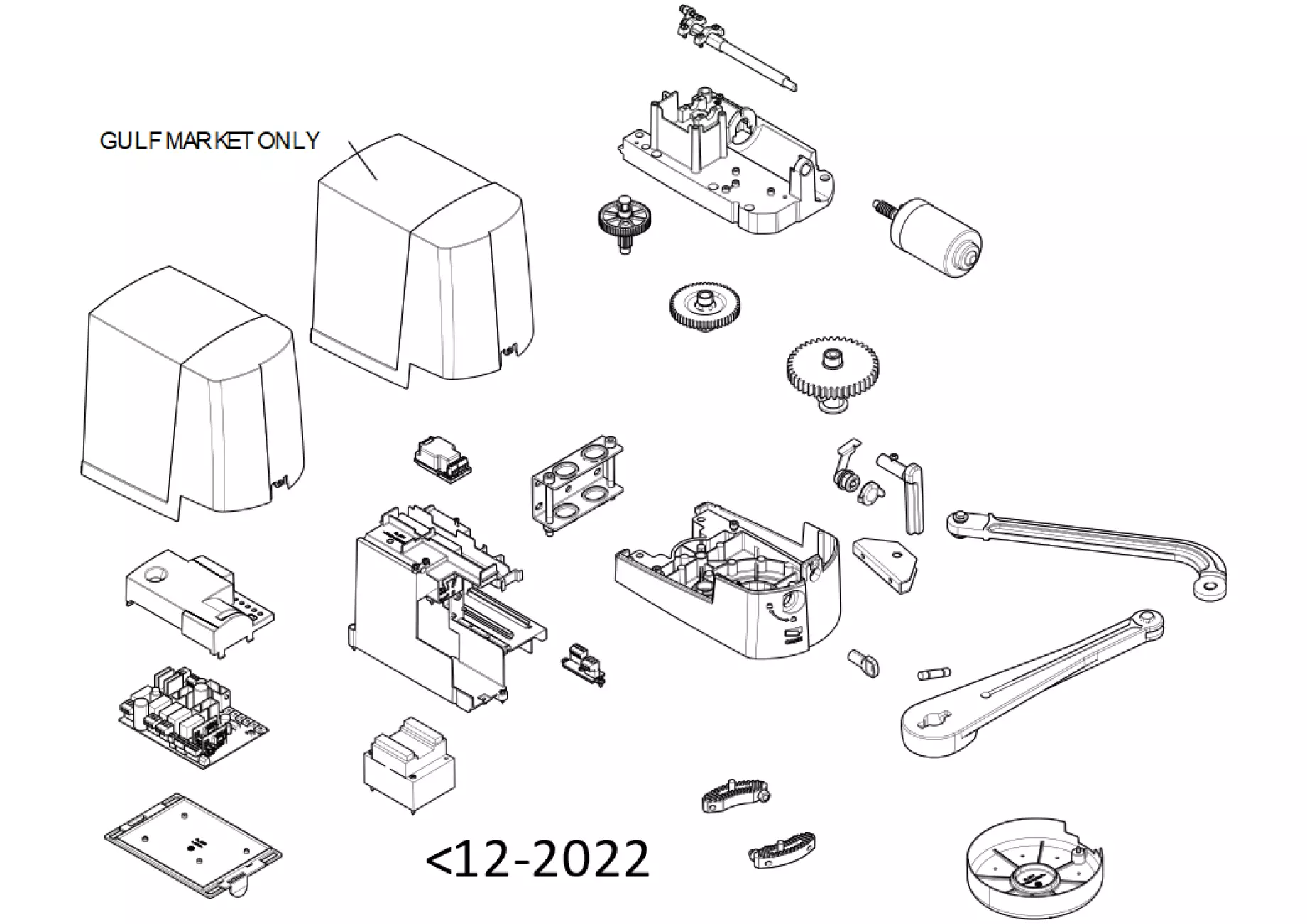 Serviceteile, Schema zum Fahren CAME Came Ftx FTX20DGC
