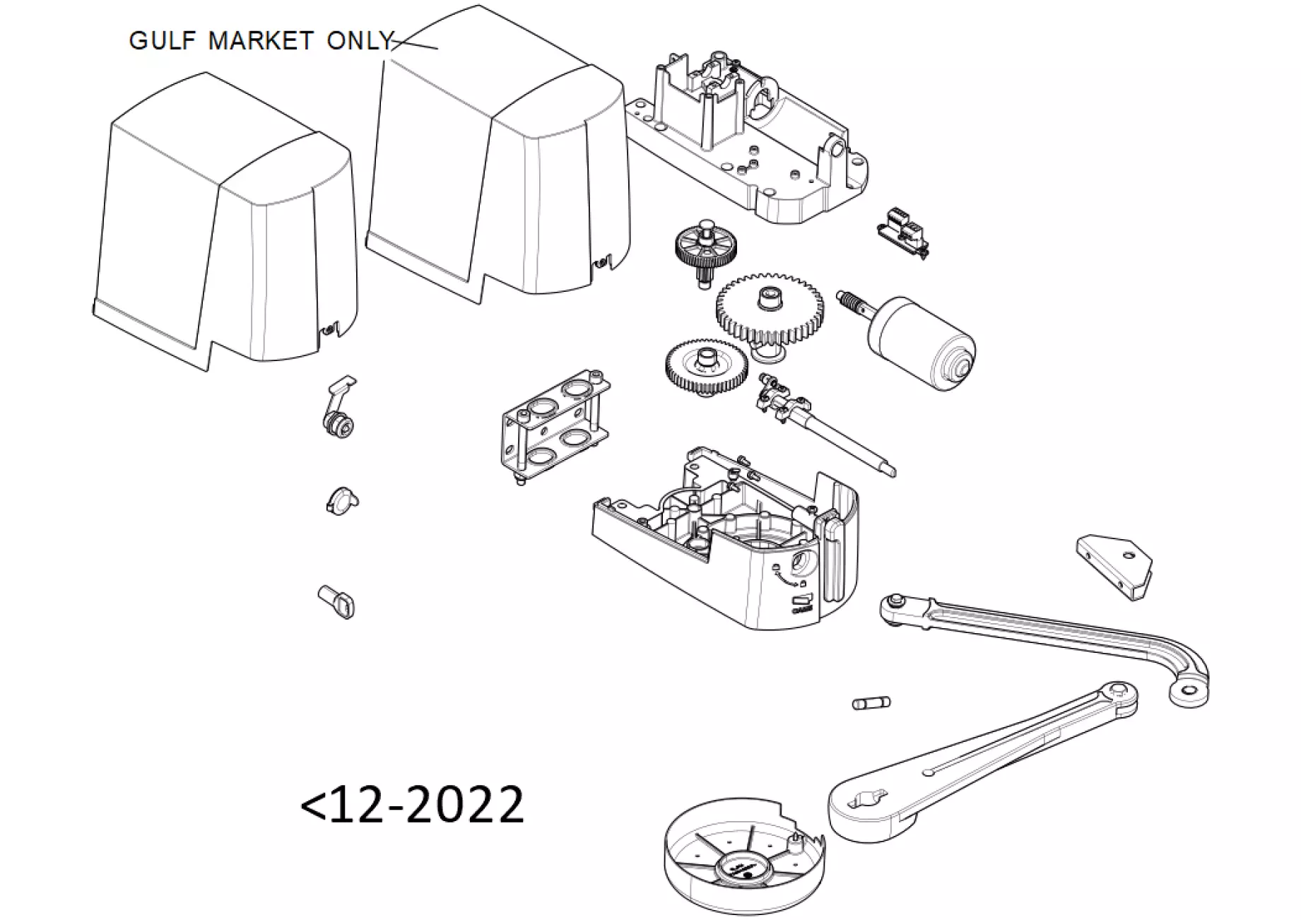 Serviceteile, Schema zum Fahren CAME Came Ftx FTX20DLS