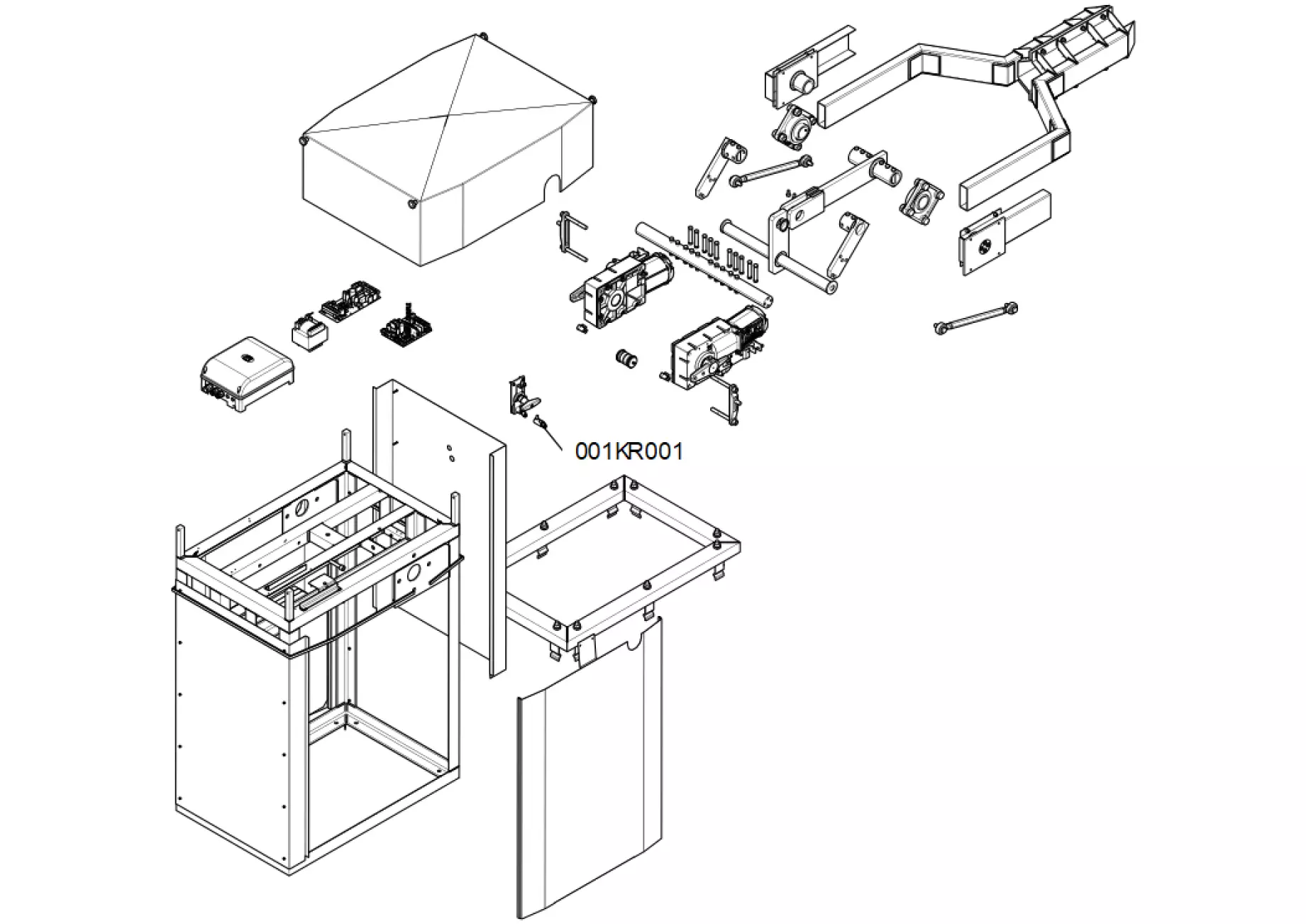 Serviceteile, Schema zum Fahren CAME Came Gard G12000