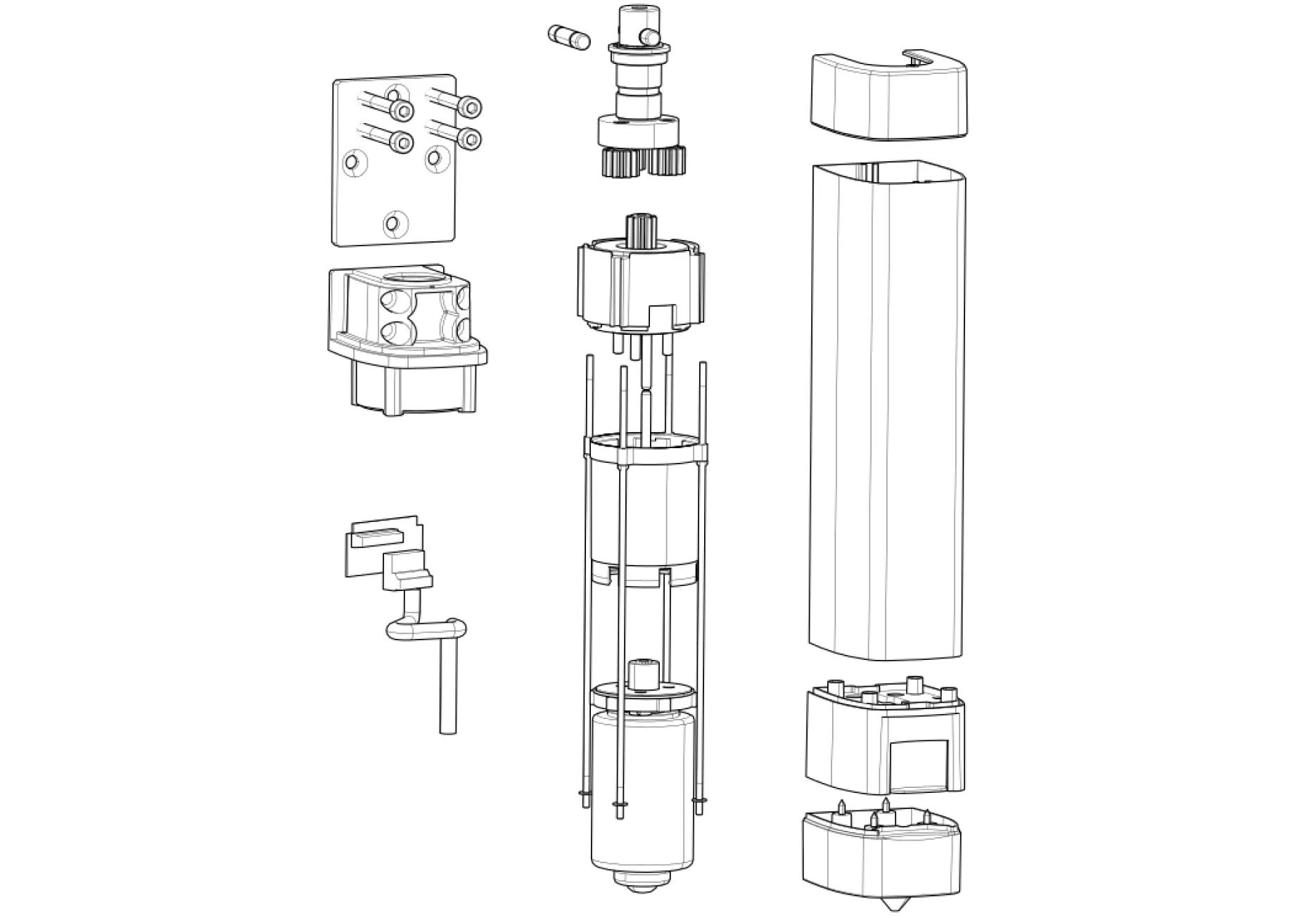 Serviceteile, Schema zum Fahren CAME Came Stylo-RME