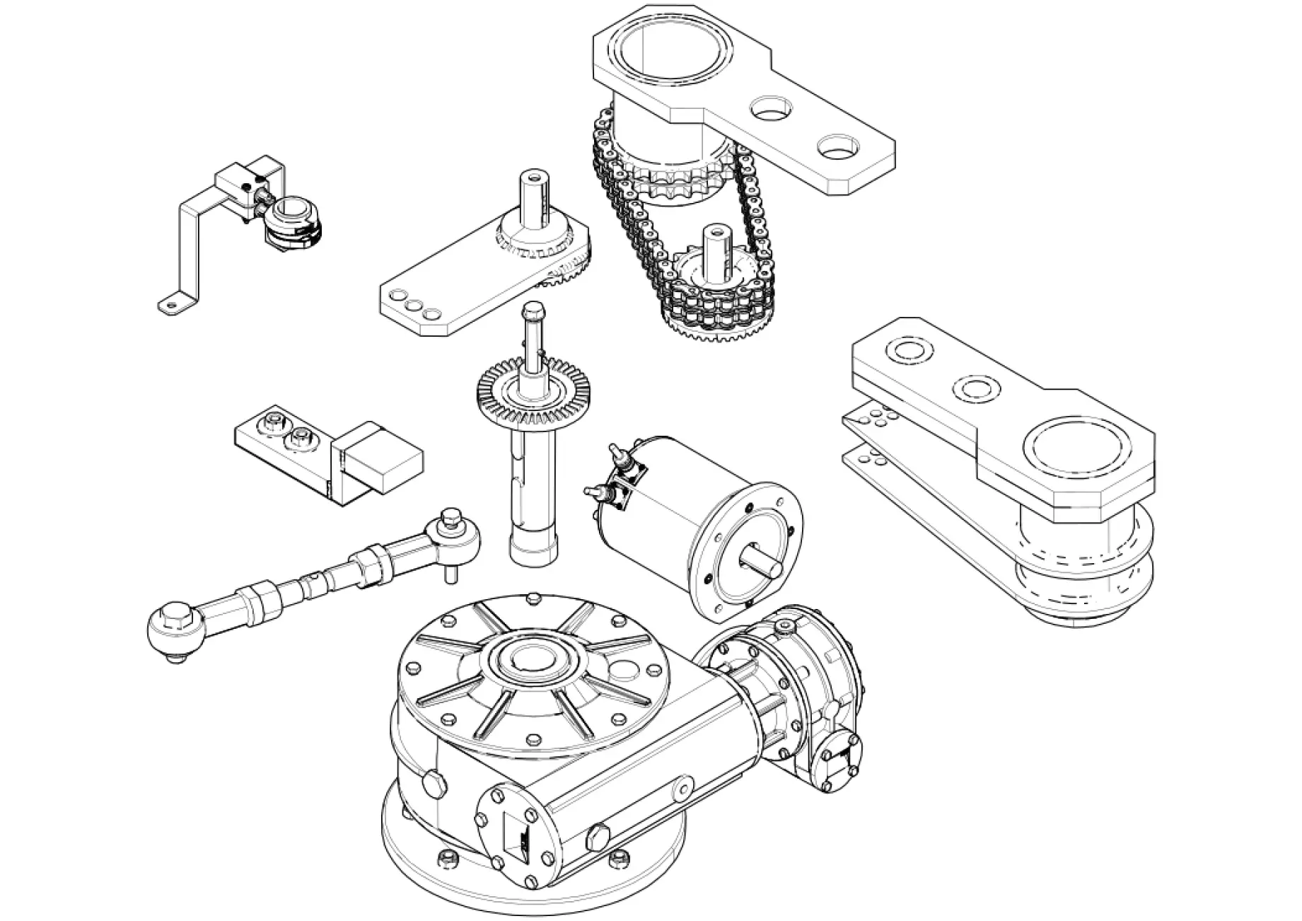 Serviceteile, Schema zum Fahren CAME Came Super Frog-MD