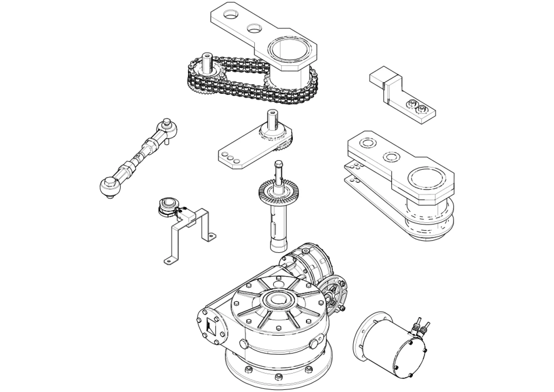 Serviceteile, Schema zum Fahren CAME Came Super Frog-MS