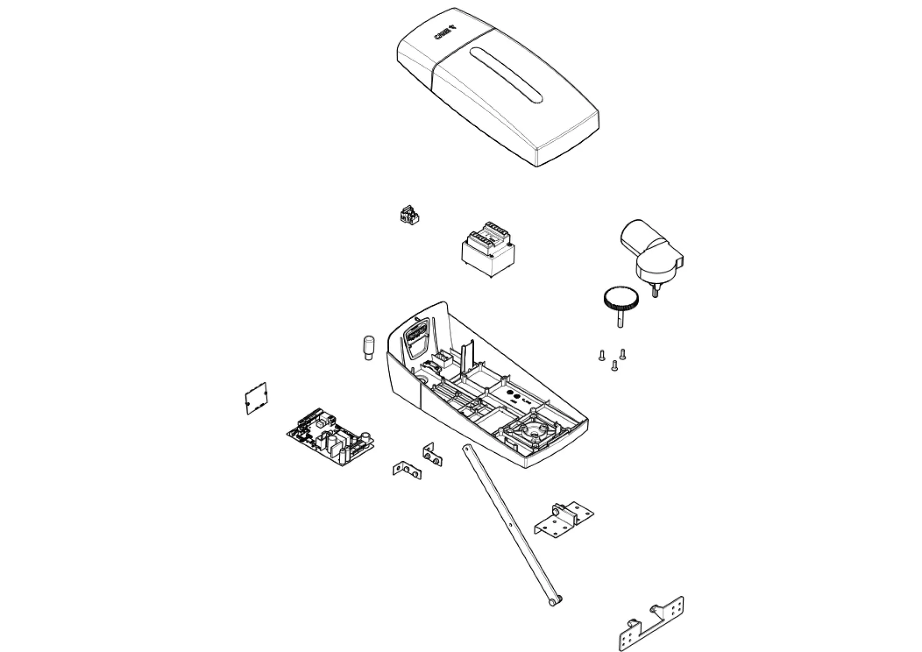 Serviceteile, Schema zum Fahren CAME Came Ver VER10DMS