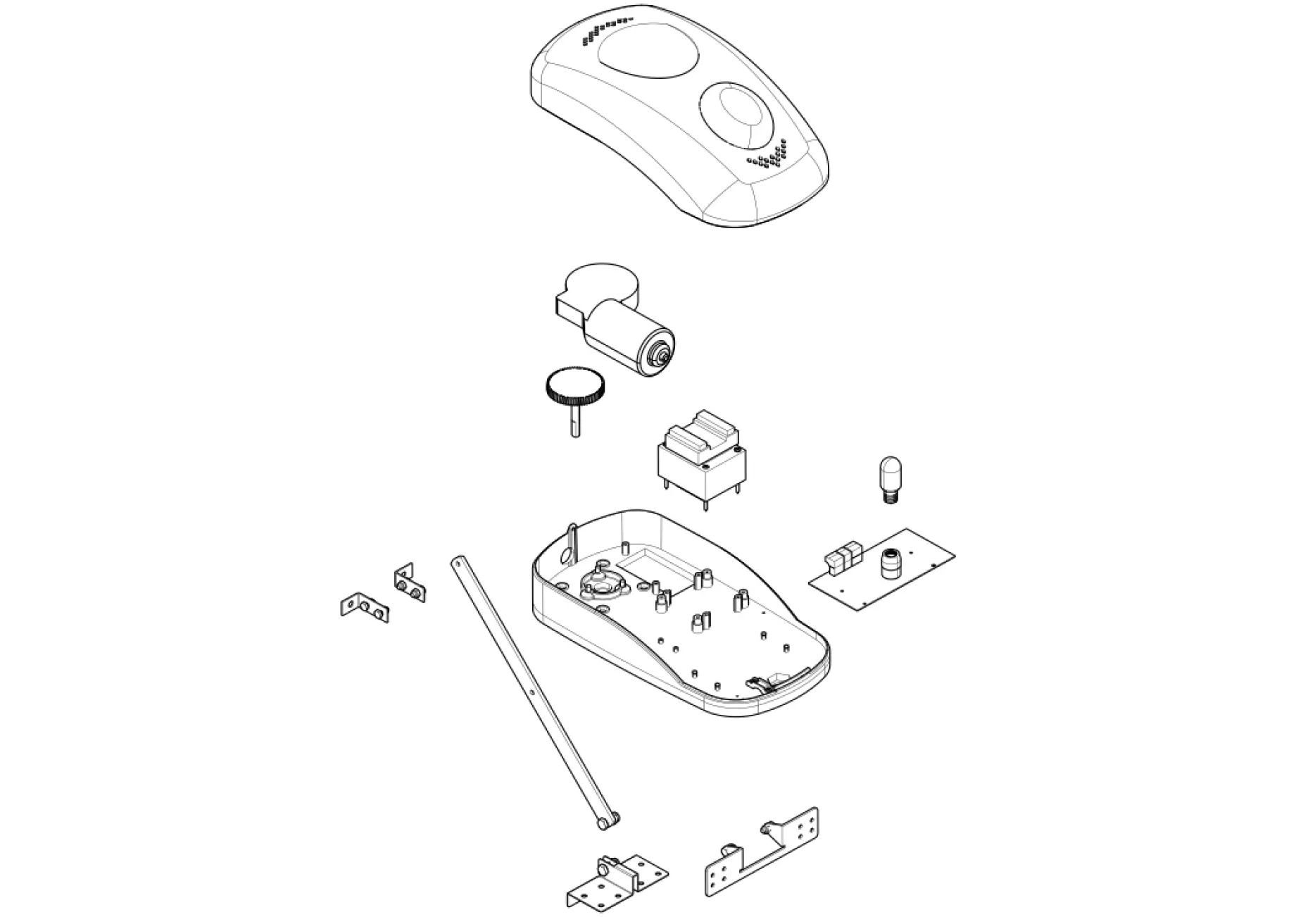 Serviceteile, Schema zum Fahren CAME Came Ver10