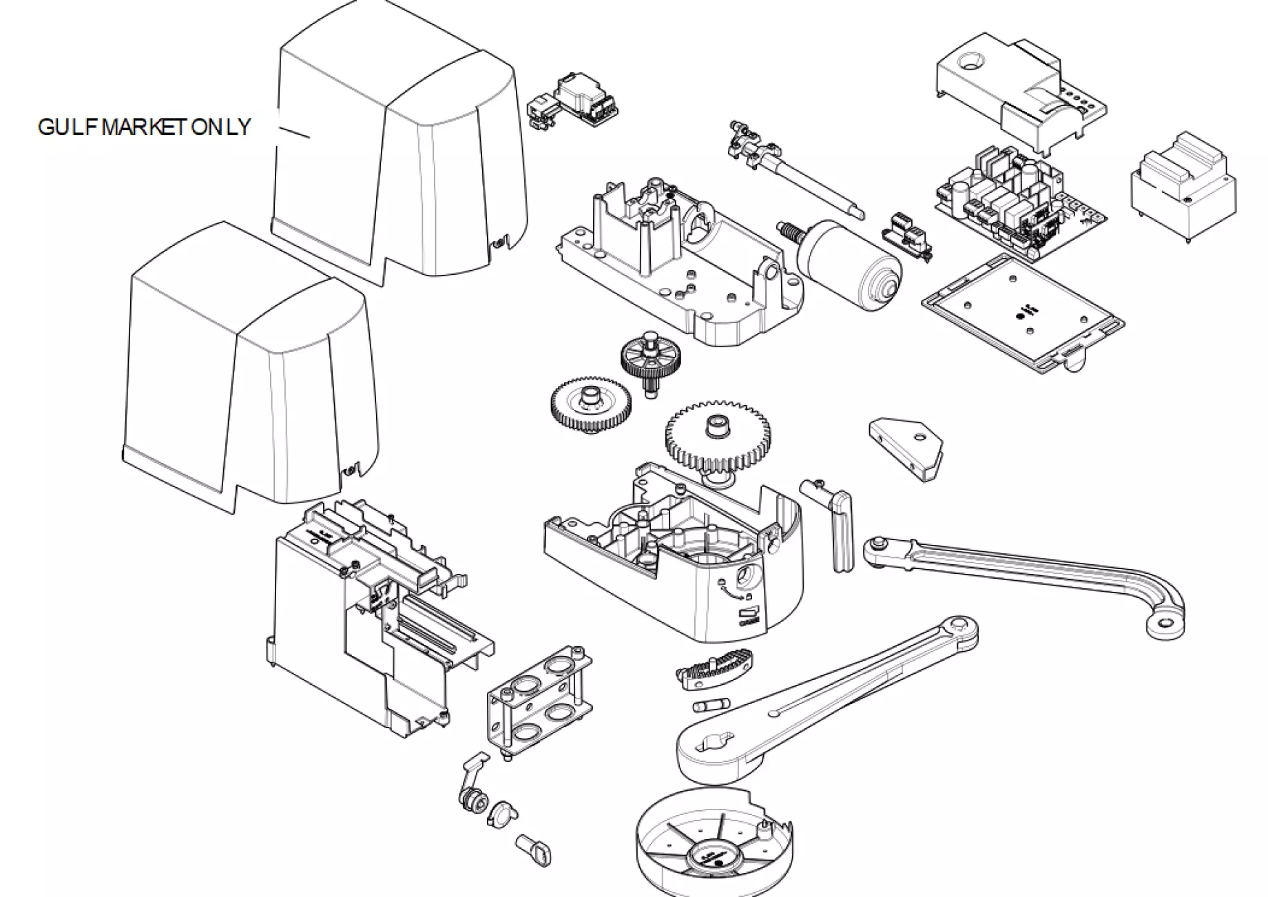 Serviceteile, Schema zum Fahren CAME FTL20DGC