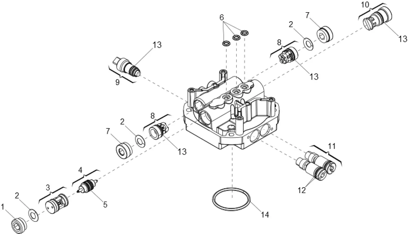 Serviceteile, Schema zum Fahren FAAC Faac 402 CBC Kragen
