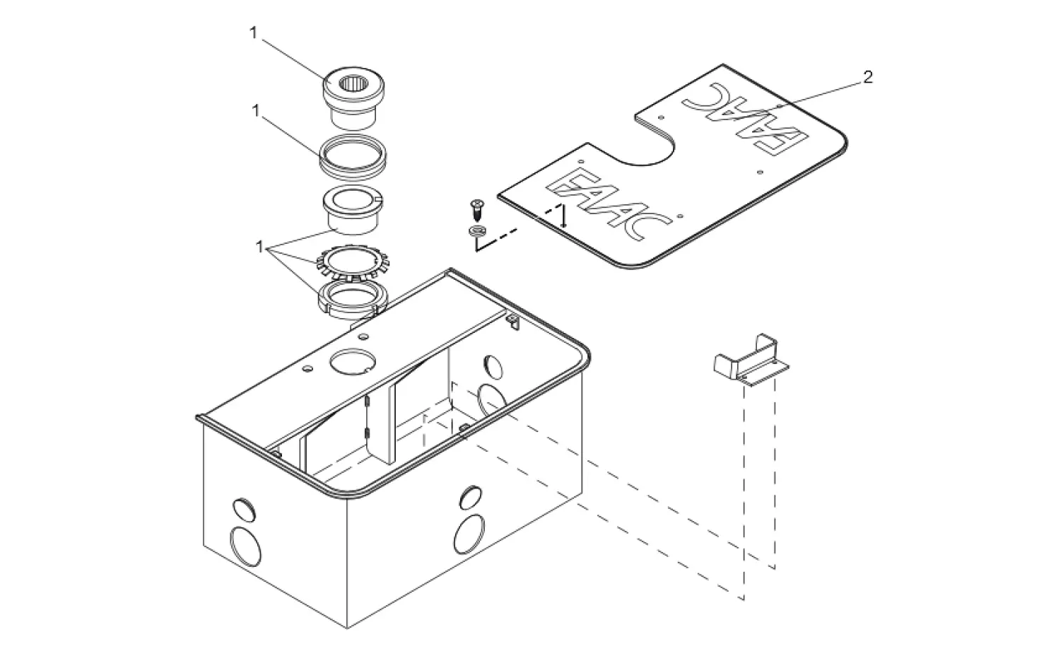 Serviceteile, Schema zum Fahren FAAC Faac 750 CP 