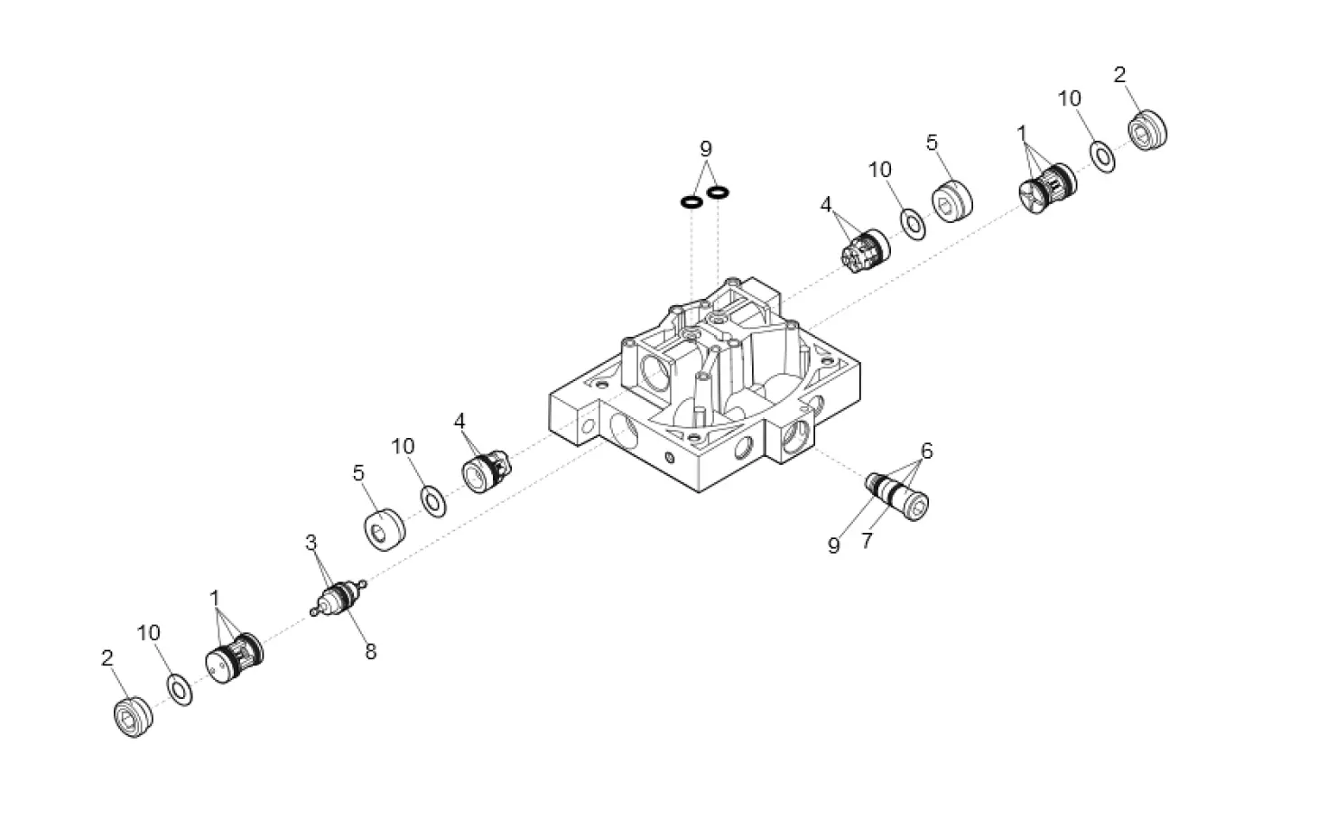 Serviceteile, Schema zum Fahren FAAC Faac B680H Verteilerflansch