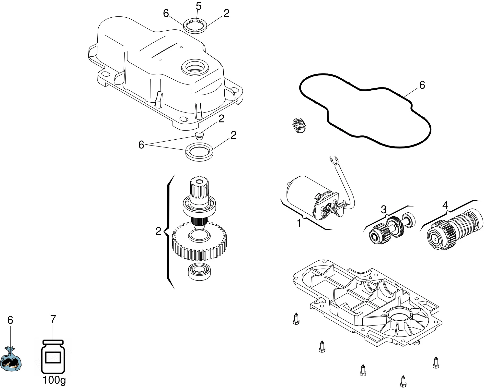 Serviceteile, Schema zum Fahren Genius DIABLO