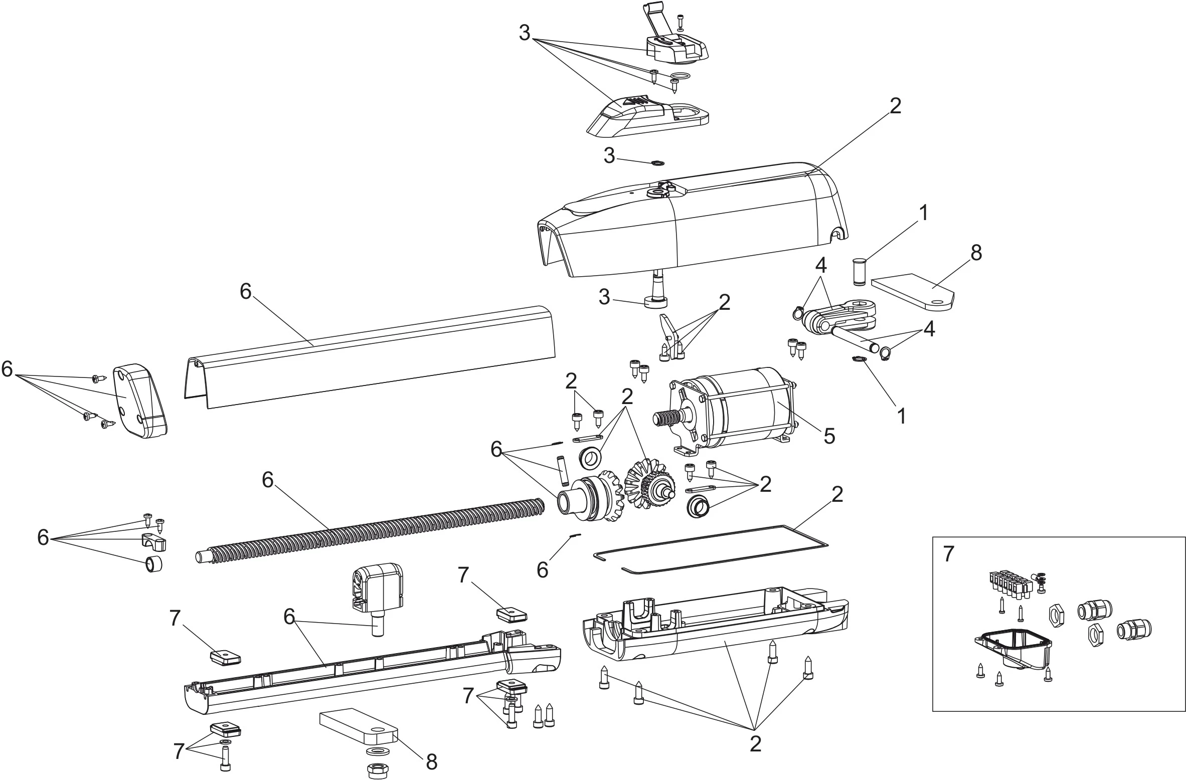 Serviceteile, Schema zum Fahren Genius Genius Sirocco 2524