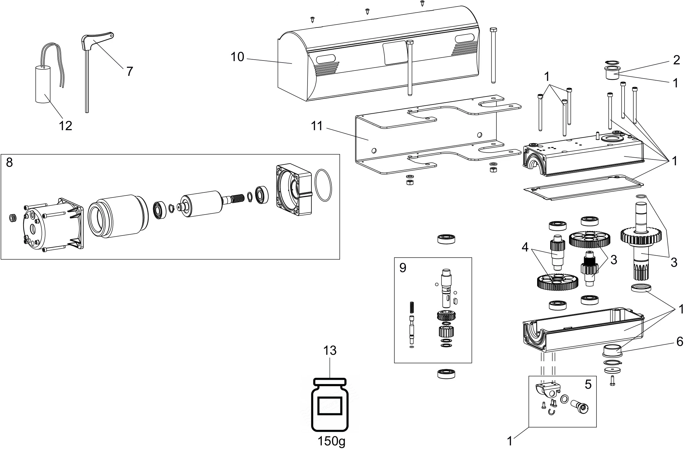 Serviceteile, Schema zum Fahren Genius Genius Trigon K