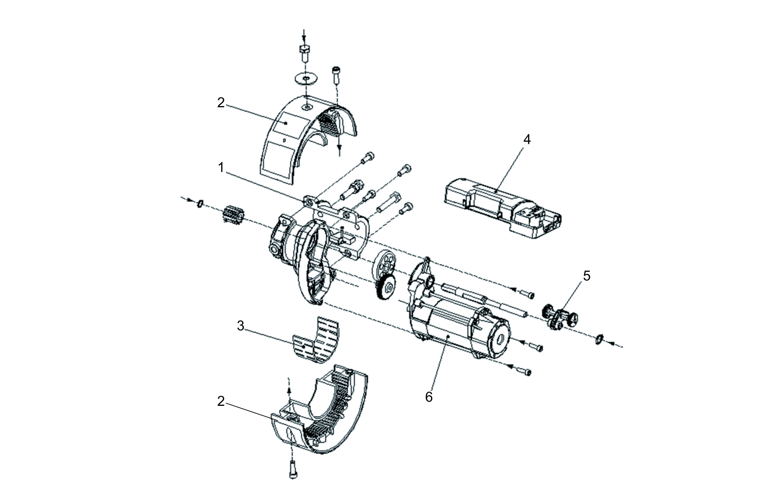 Serviceteile, Schema zum Fahren Genius SHUTTER 15 R