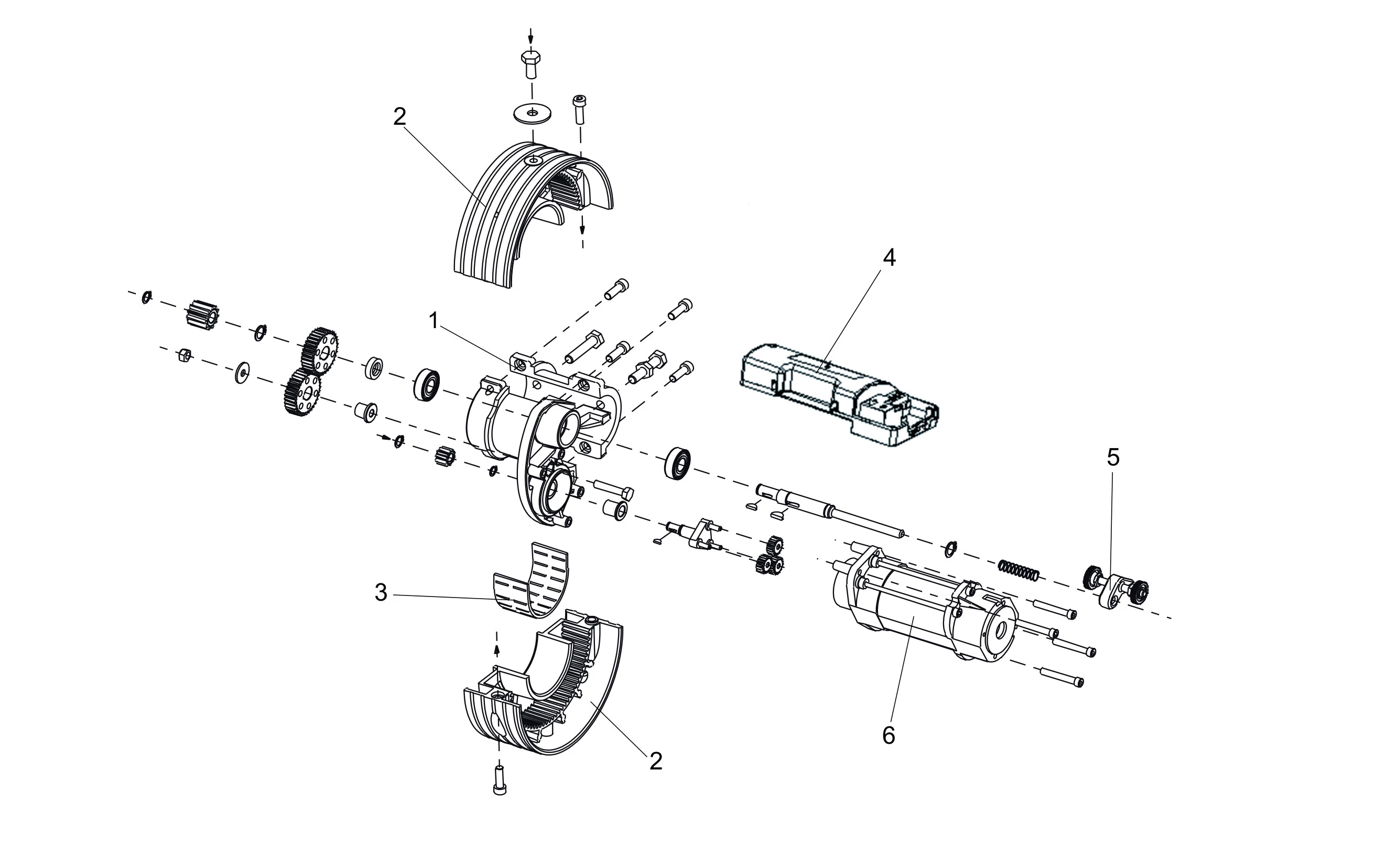 Serviceteile, Schema zum Fahren Genius SHUTTER 20 R