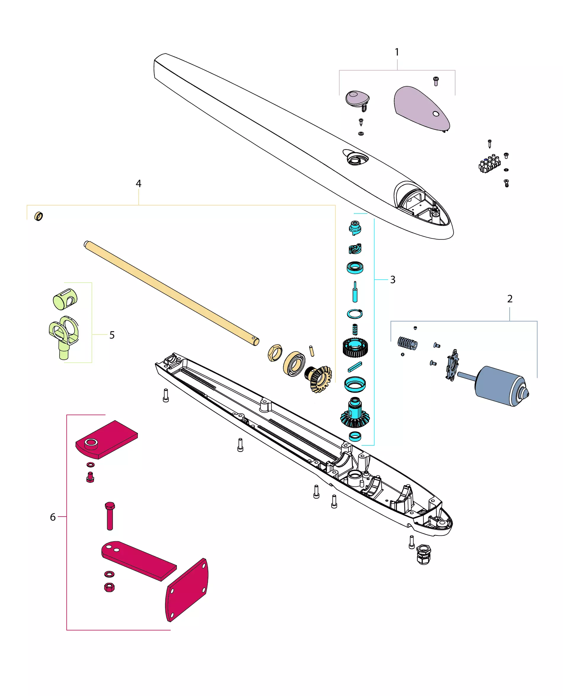Serviceteile, Schema zum Fahren KINGgates KINGgates Couper